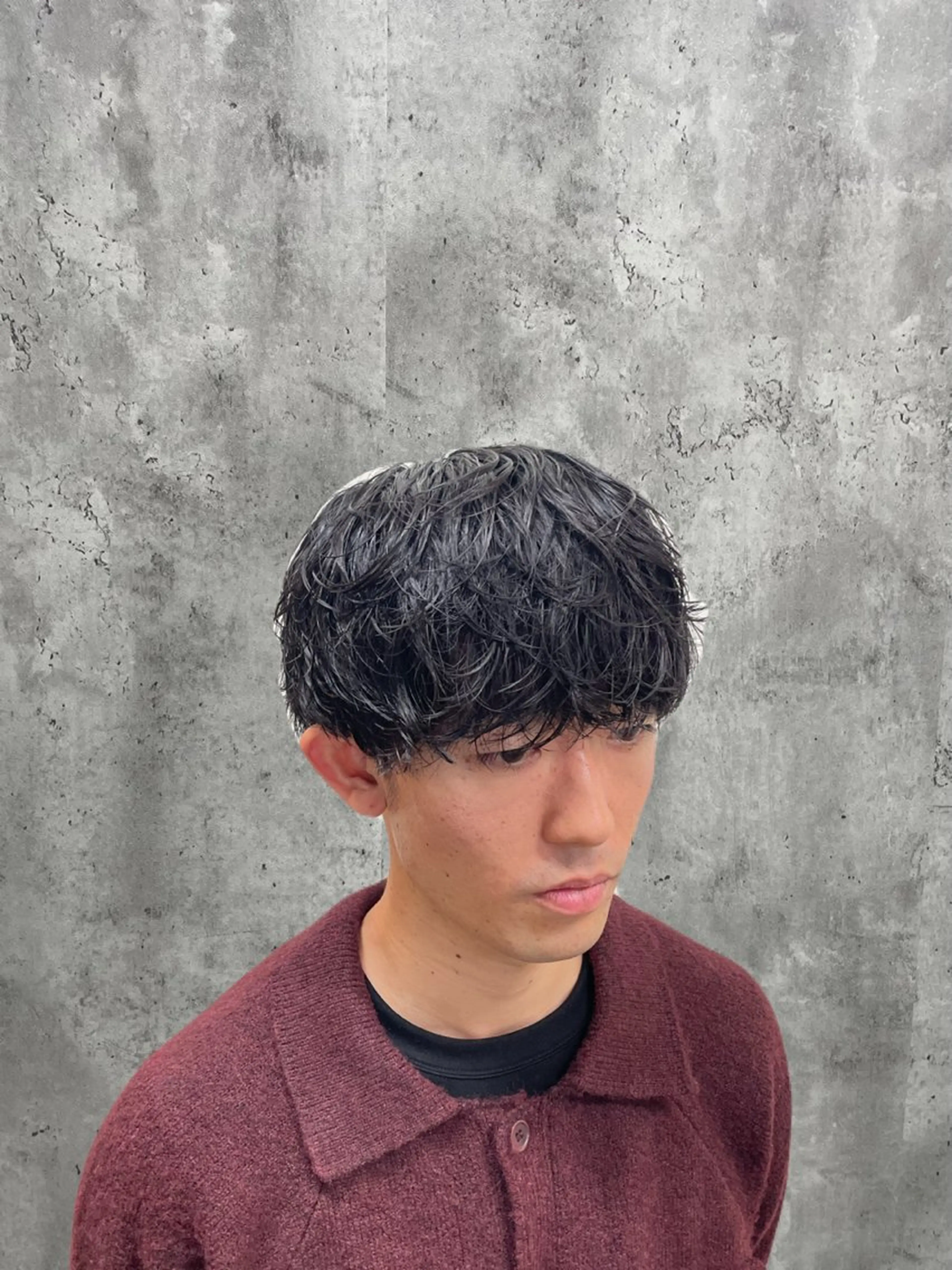 ショート パーマ メンズ カット パーマ シャドウパーマ/縦落 ちパーマ 大久保拓実のヘアスタイル