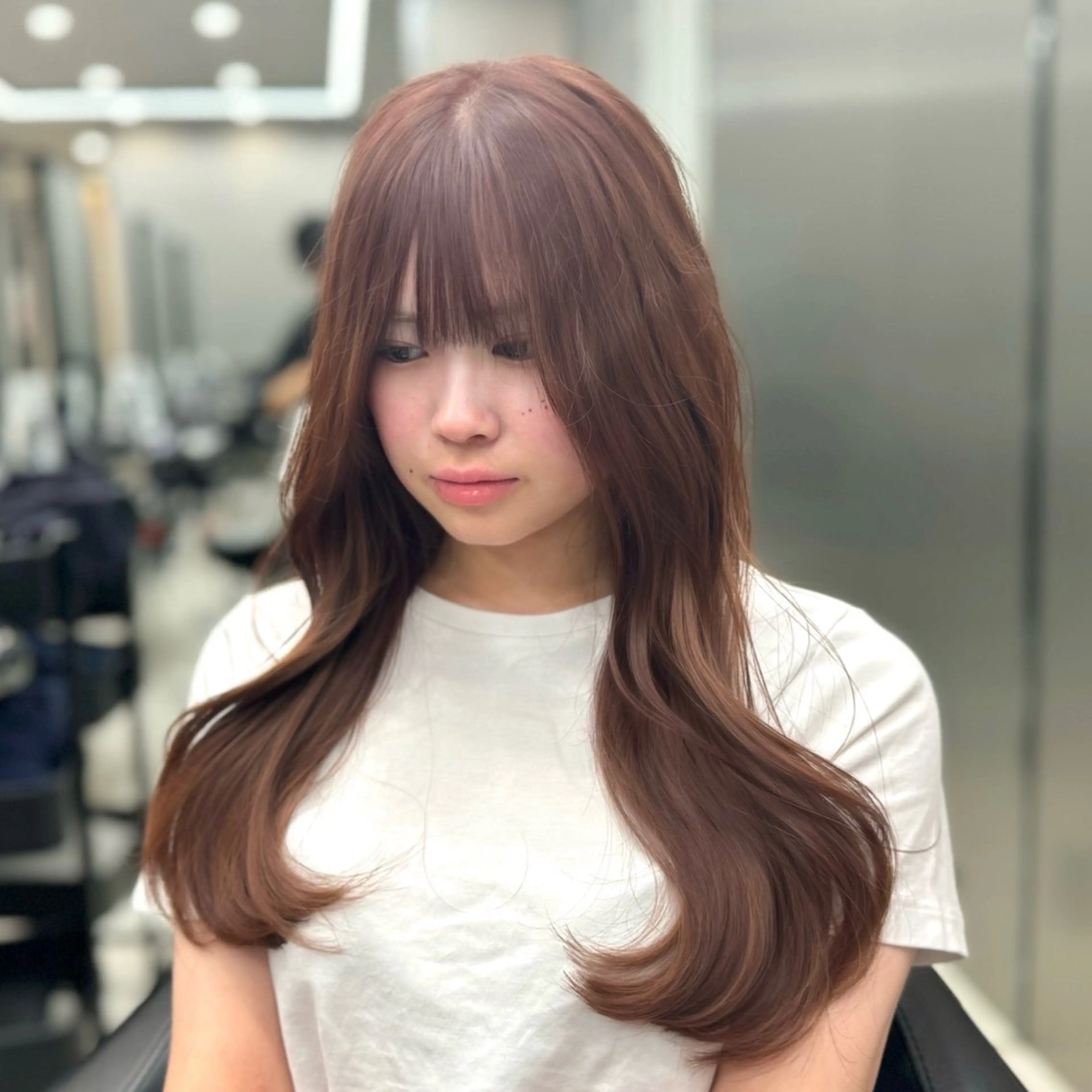 ロング カラー カット トリートメント 新宿/顔周りカット/ レイヤー/がっきーのヘアスタイル