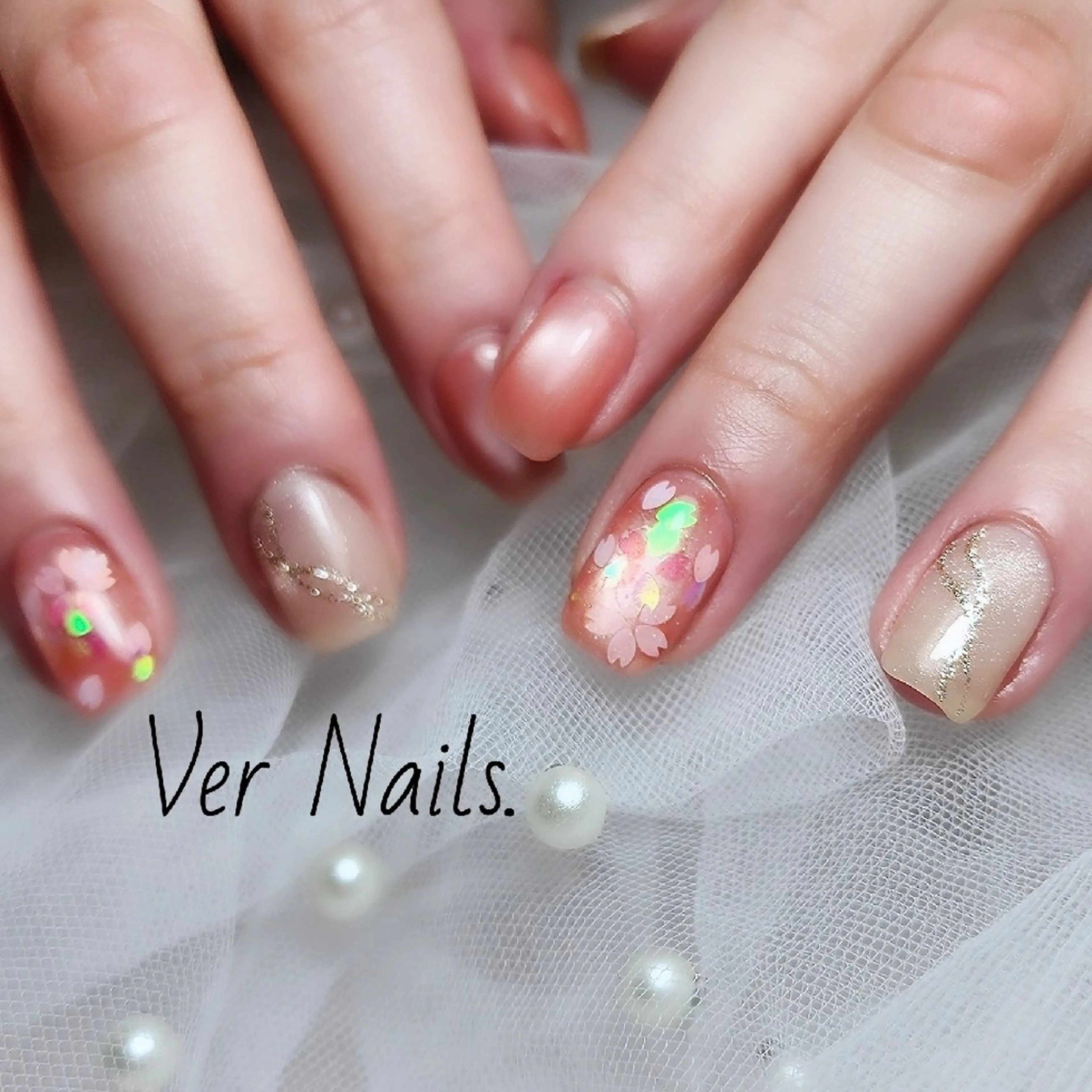 ネイル 桜ネイル ハンドネイル Ver Nails.のその他イメージ