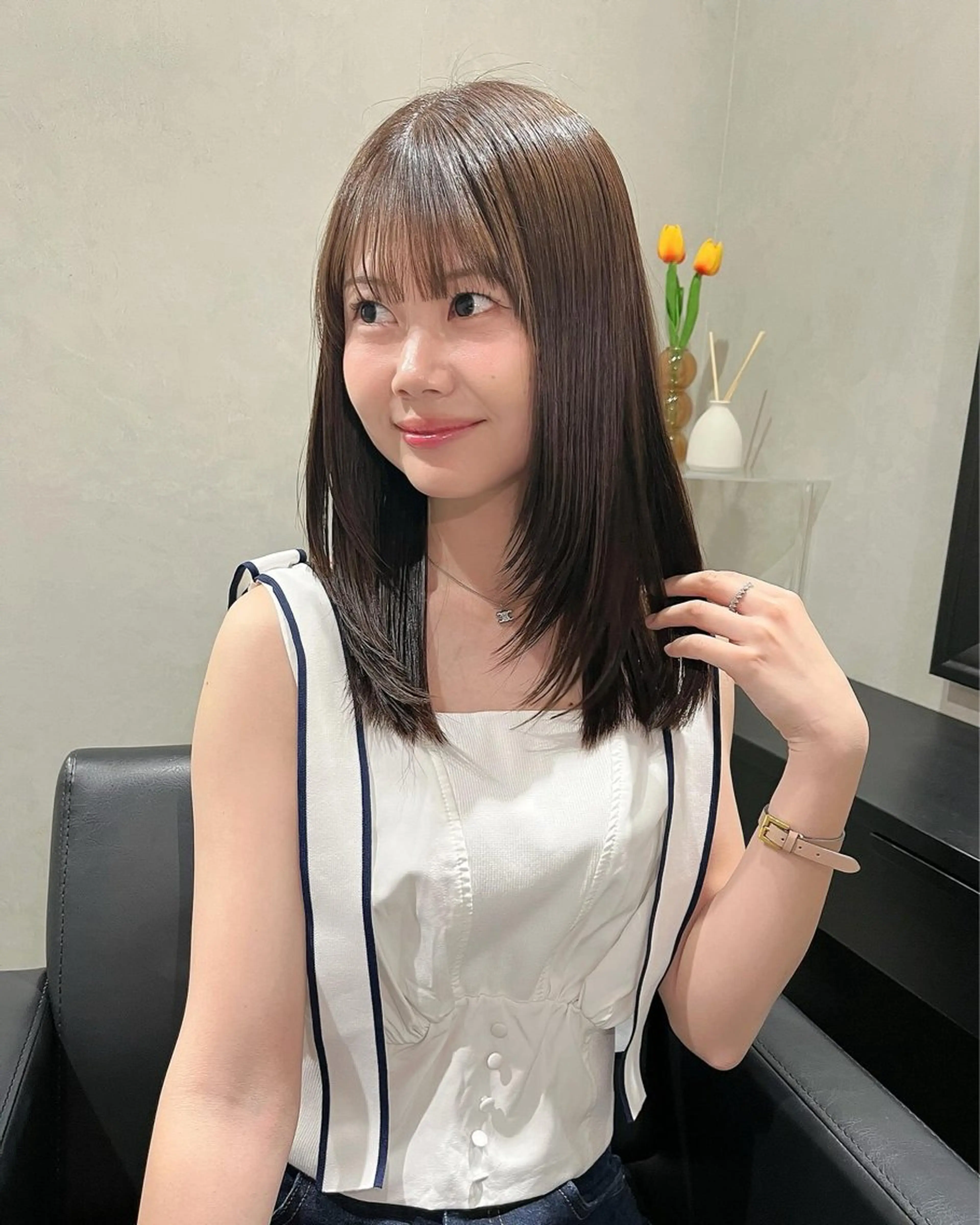 🌟🧚🏻‍♀️ミニモ限定お得クーポン🧚🏻‍♀️🌟カット&透明感カラー&トリートメント超音波アイロン付き💝✨の写真