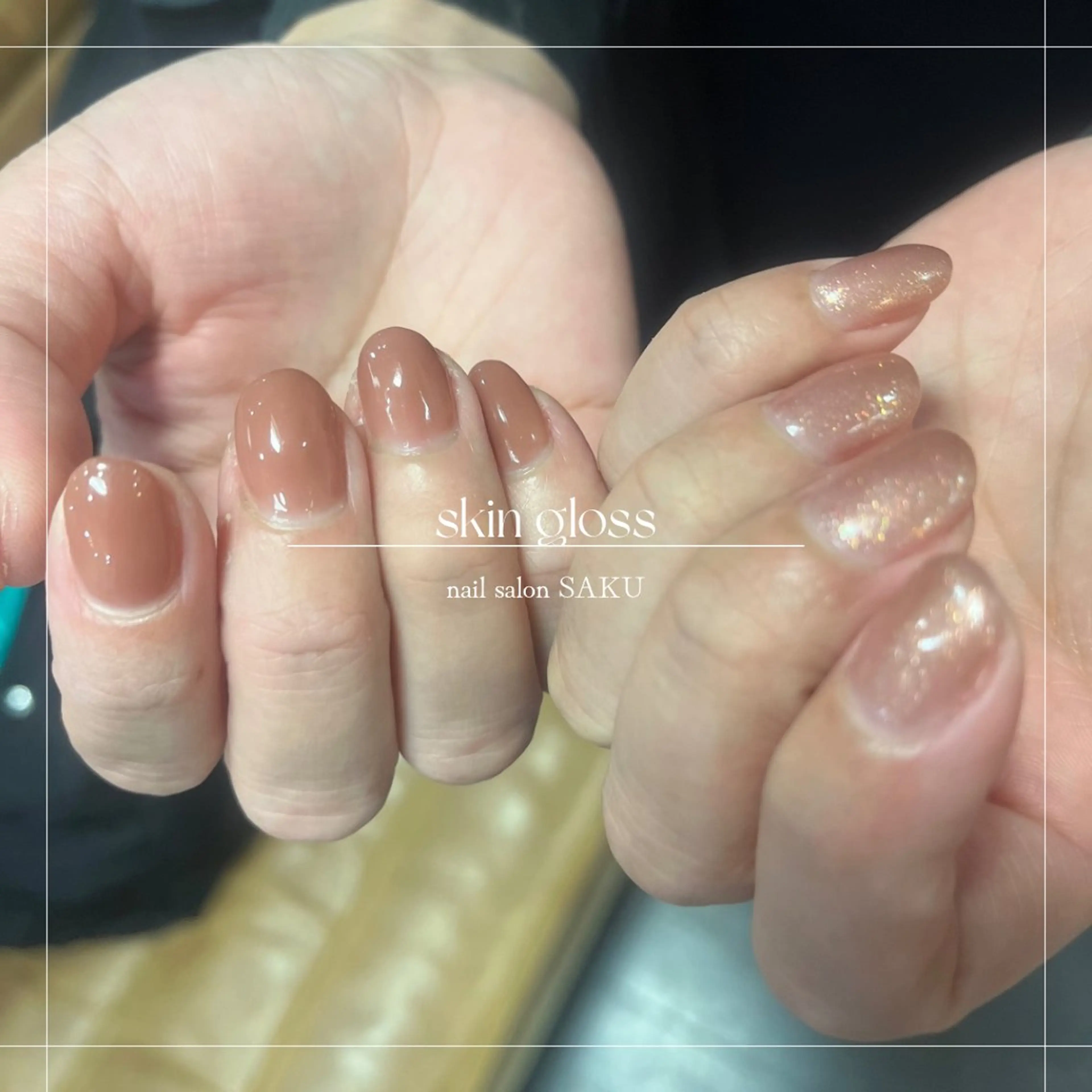 ネイル ニュアンスネイル シンプルネイル ハンドネイル SAKU nail 作島茜のネイルデザイン