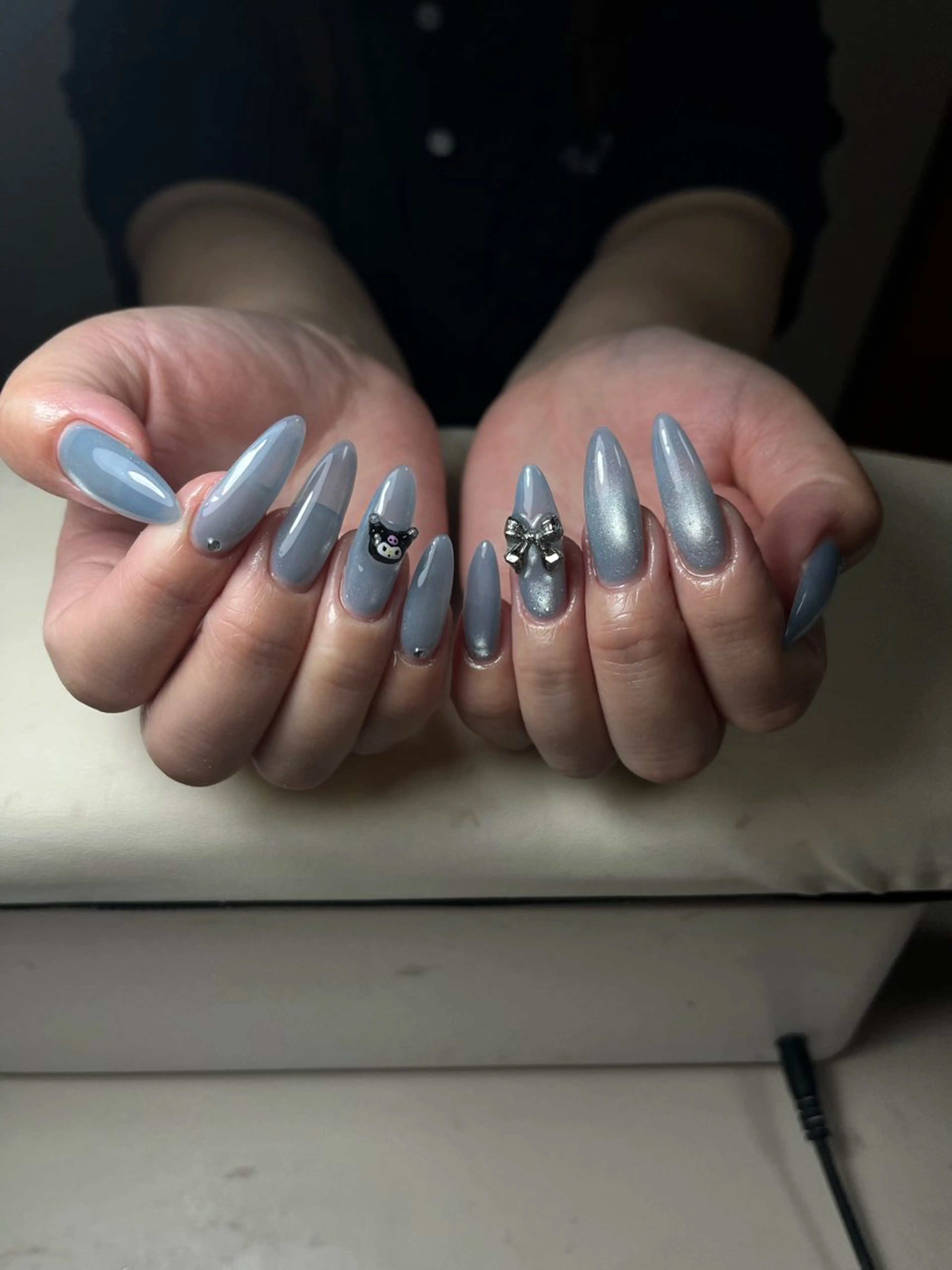ネイル チークネイル フレンチネイル グラデーション 韓国ネイル マグネットネイル ハンドネイル Hana Nailのネイルデザイン