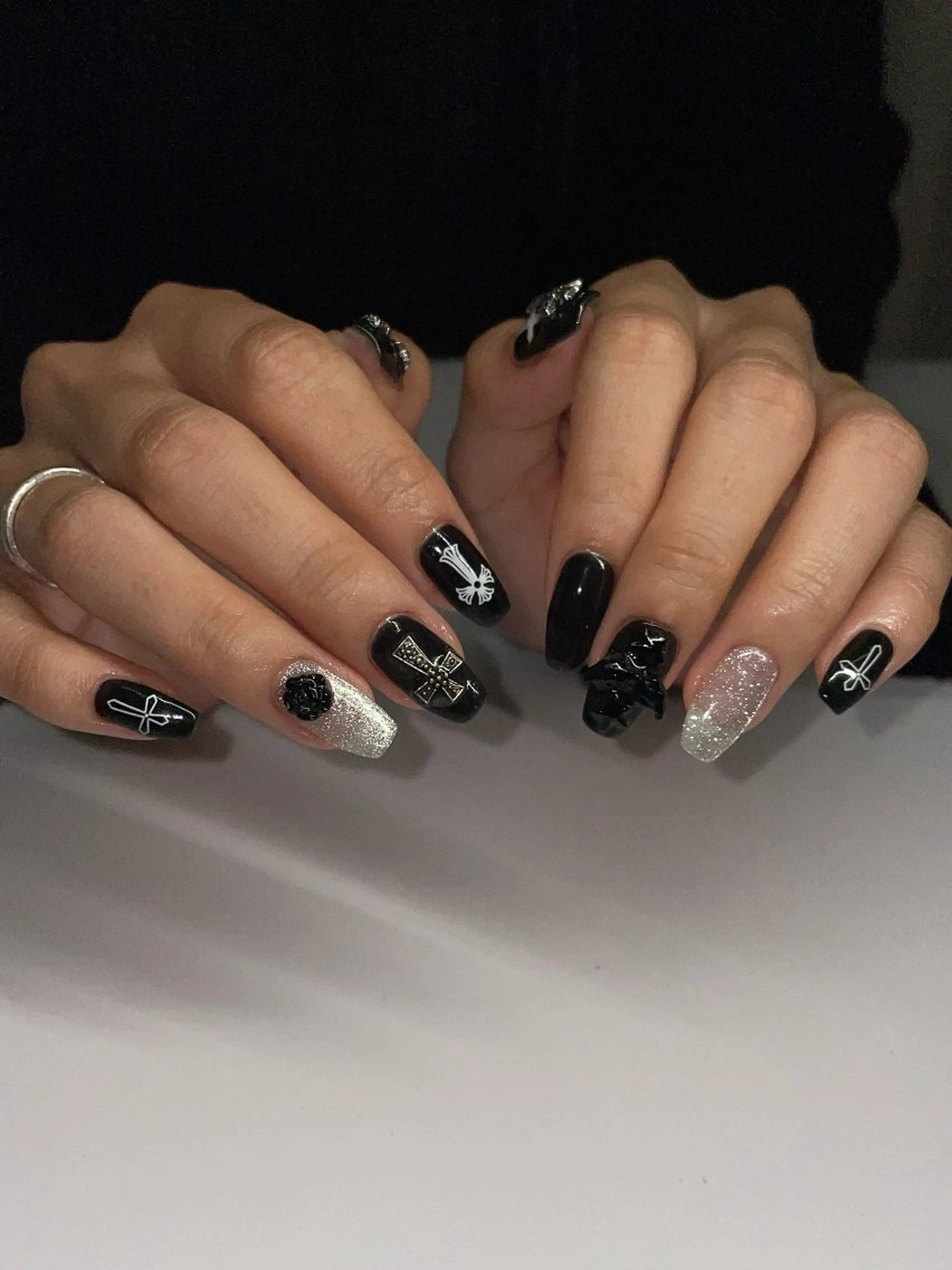 ネイル ハンドネイル うの 韓国ﾈｲﾙ໒꒱⋆⭒˚のネイルデザイン