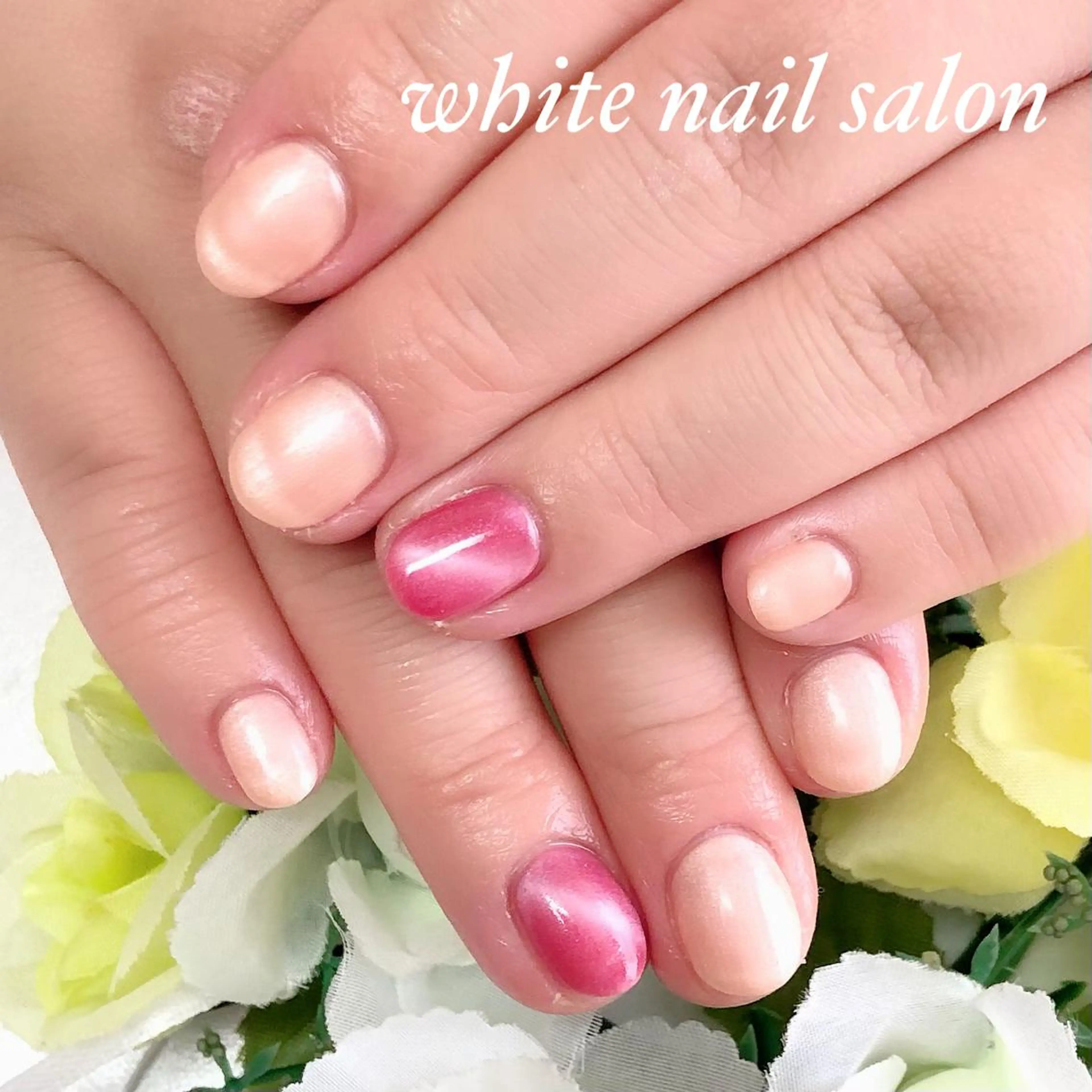 ネイル アートネイル フレンチネイル ジェルネイル ハードジェル 持ち込み white nail salonのネイルデザイン