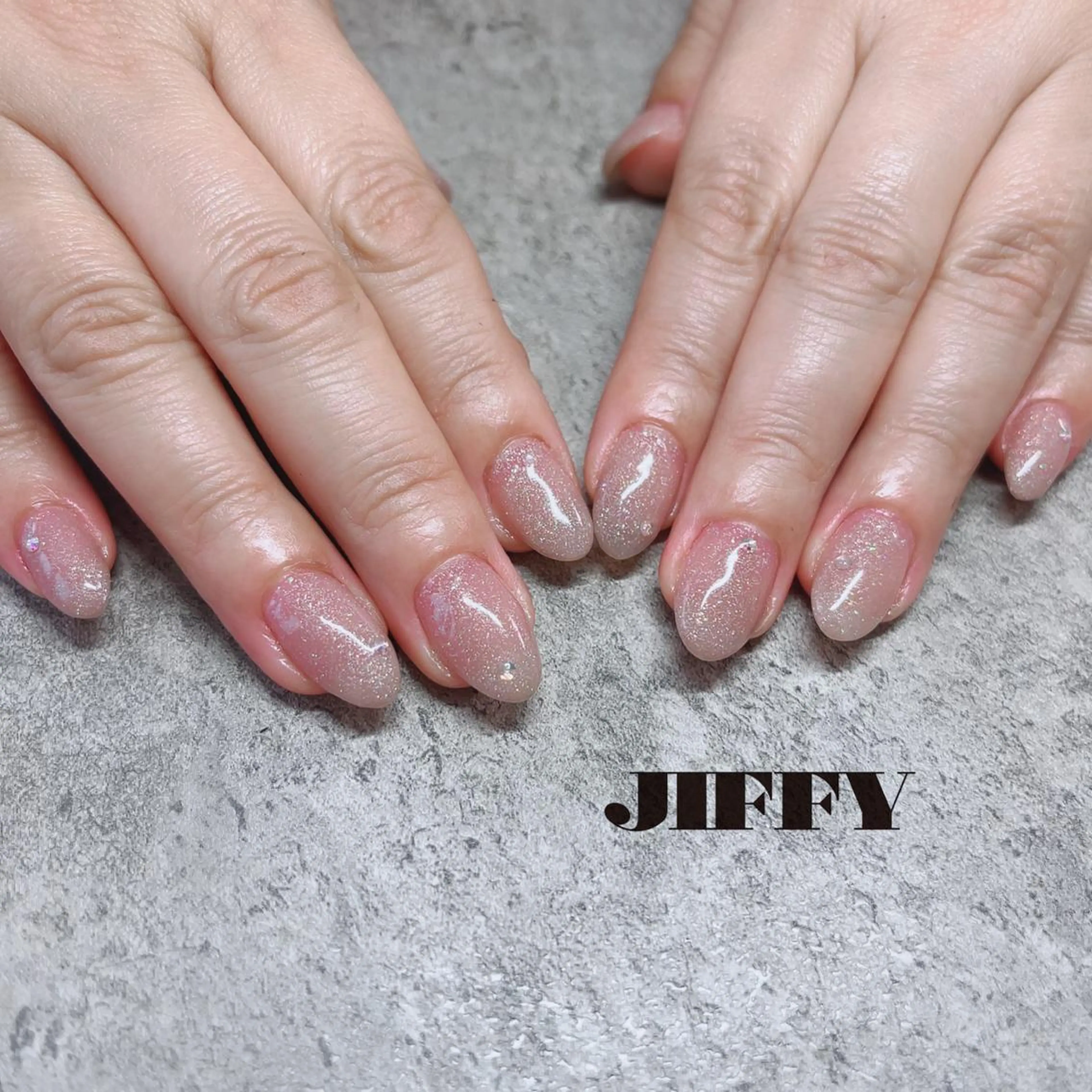 ネイル ストーンネイル ハンドネイル JIFFY所属・JIFFY nailstudioのネイルデザイン