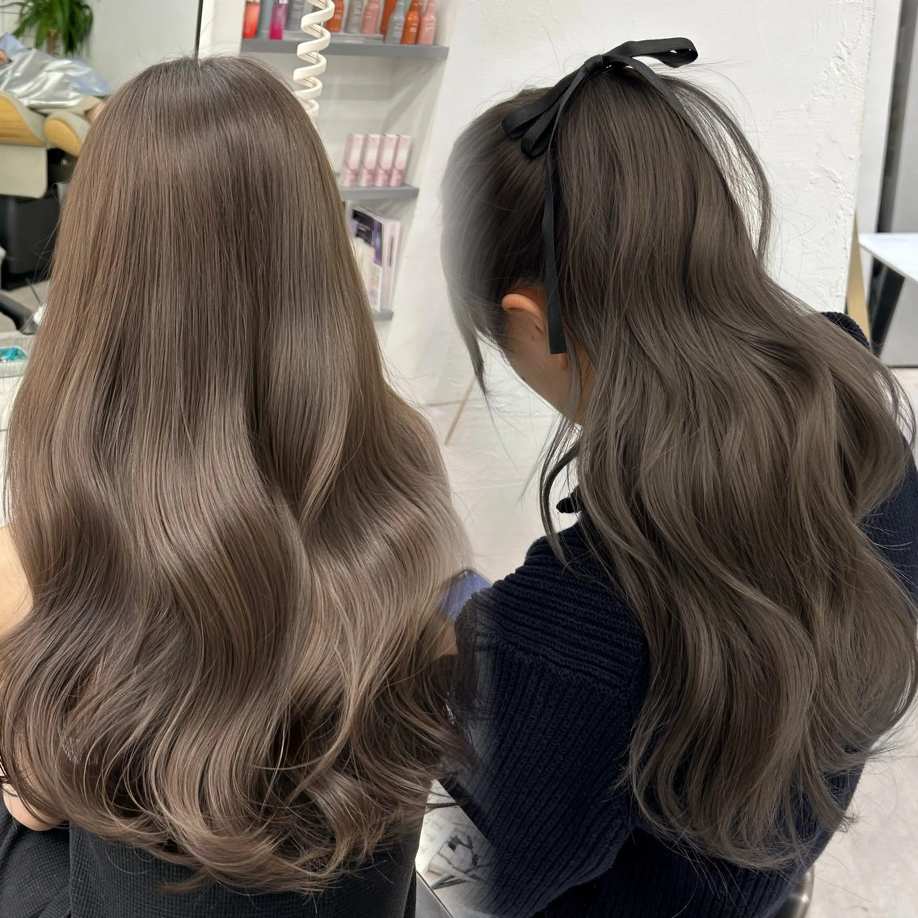 【💓ダメージレス💓】イルミナカラー＋艶トリートメント🪄(コテ巻き付き😍)の写真