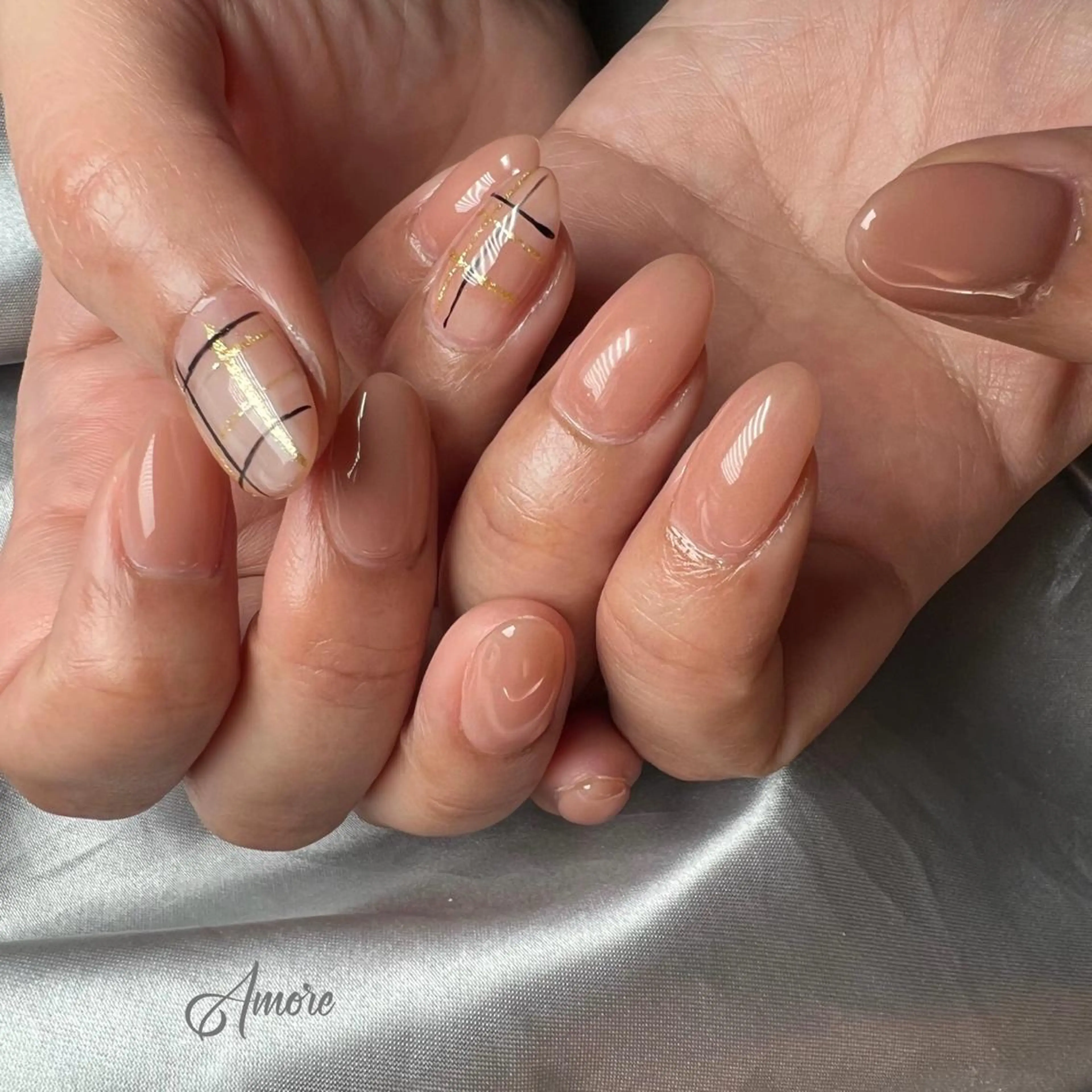 ネイル ジェルネイル 韓国ネイル ミラーネイル オフィスネイル パラジェル You kyehwaのネイルデザイン