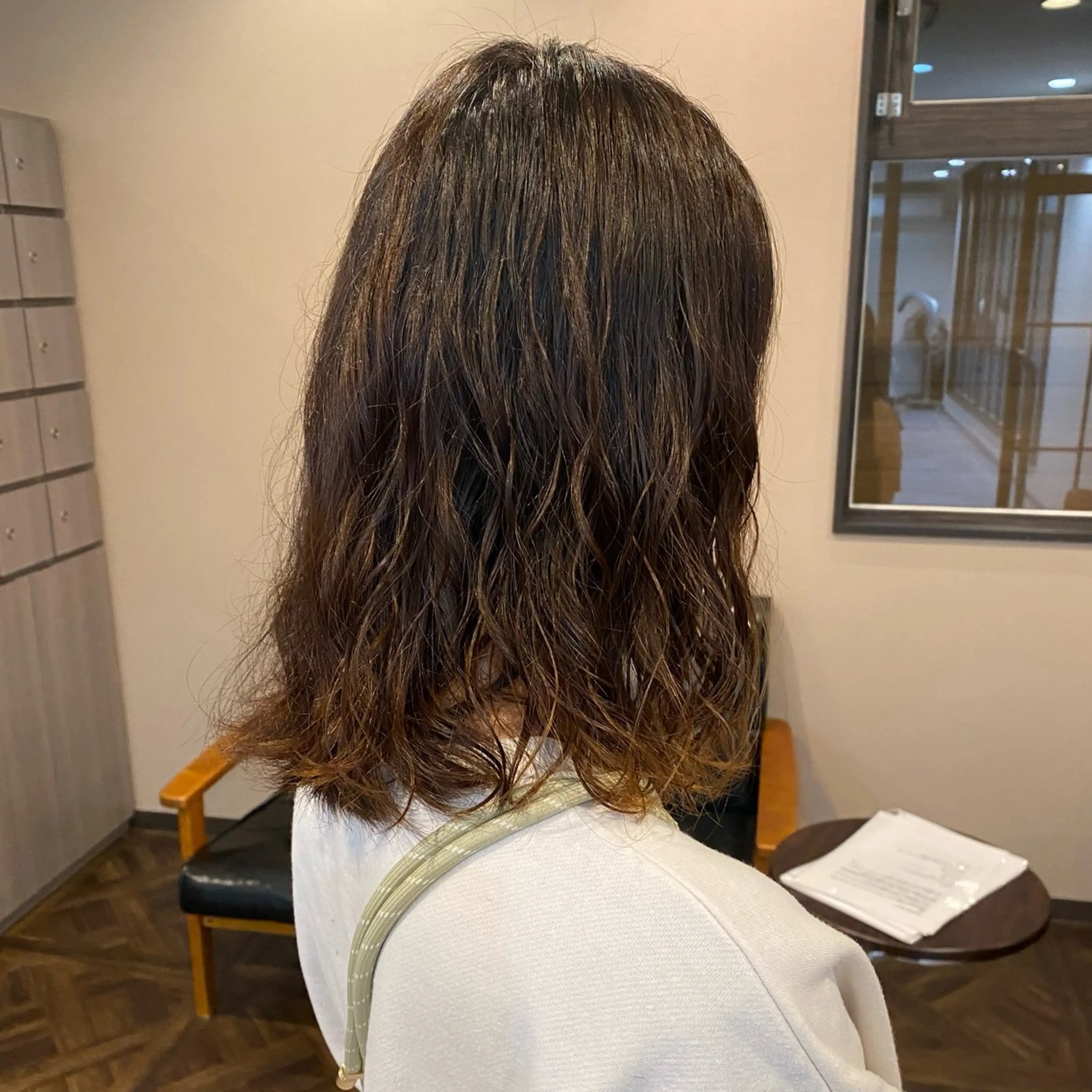 セミロング パーマ 縮毛矯正/ヘッドスパ 牧野のヘアスタイル