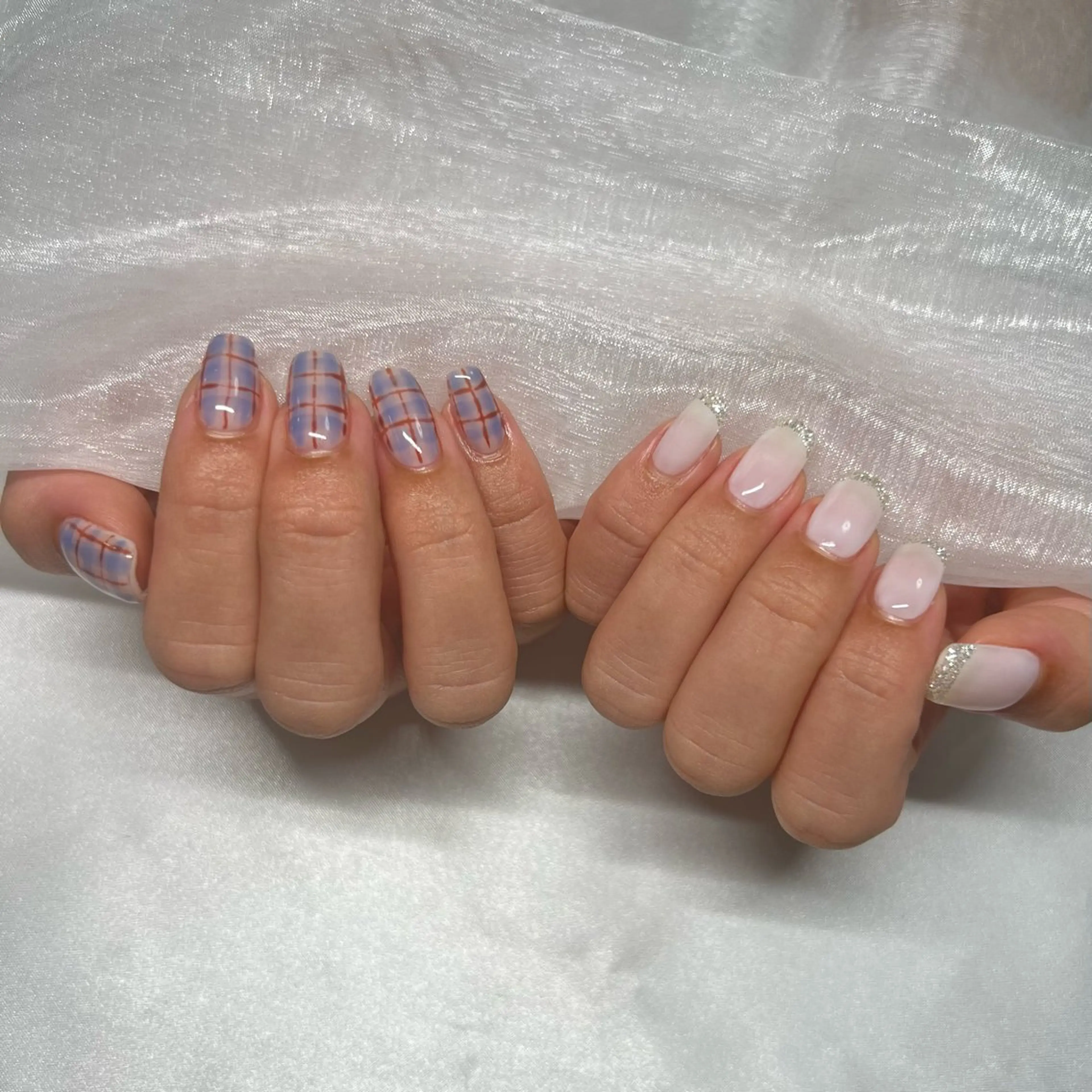 ネイル ジェルネイル 韓国ネイル ラメ(グリッター) マグネットネイル ミラーネイル ハンドネイル -nail salon-Reward所属・nail salon Rewardのネイルデザイン