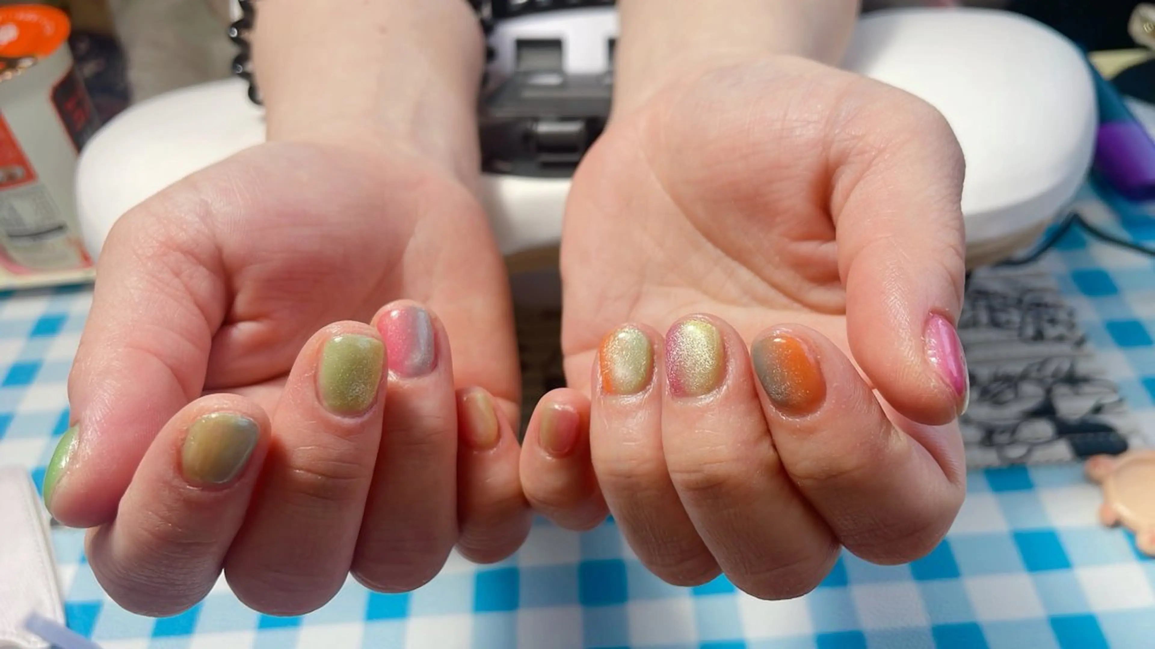 ネイル マグネットネイル ハンドネイル 三原 麻佑のネイルデザイン