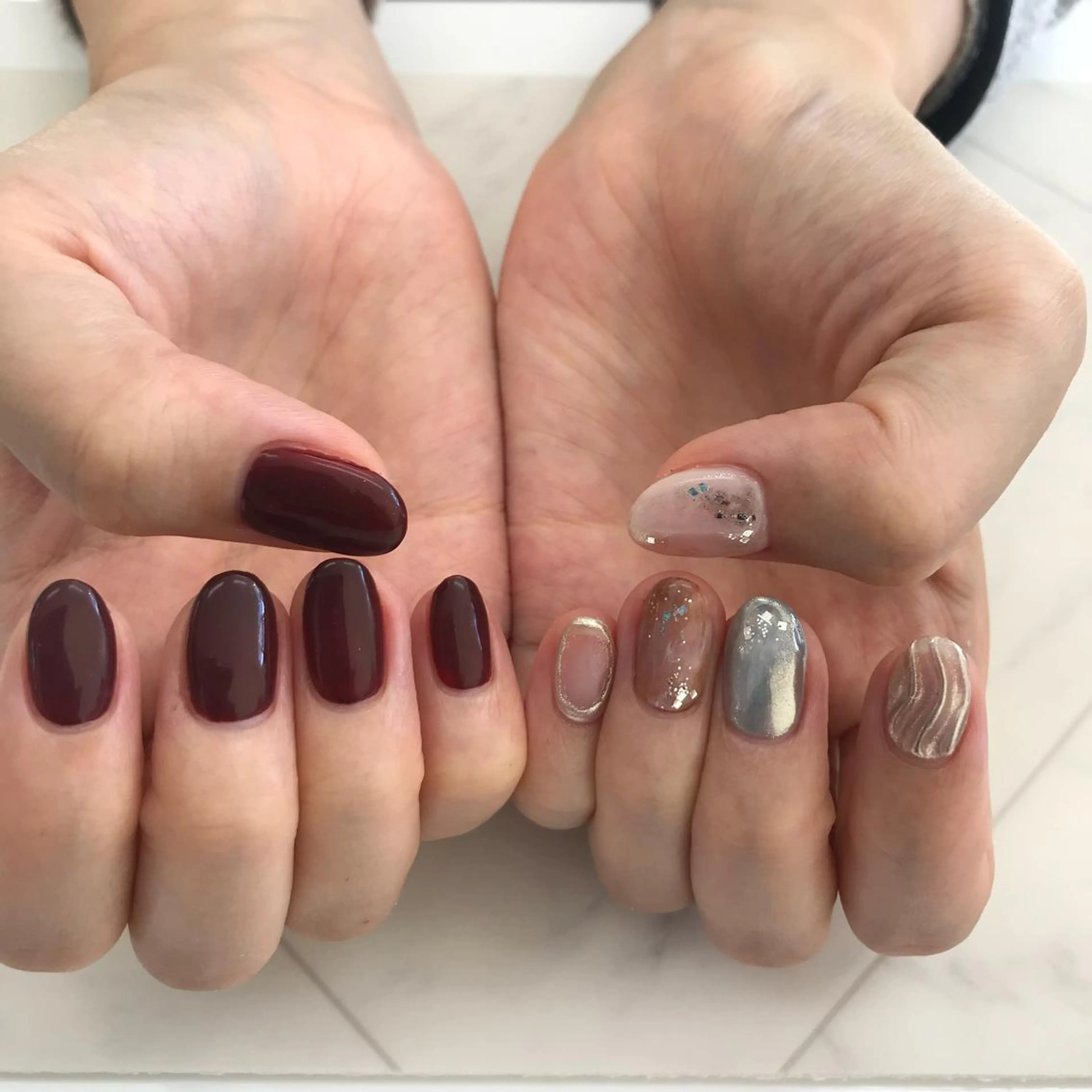 ネイル ニュアンスネイル 五十嵐 美智のネイルデザイン