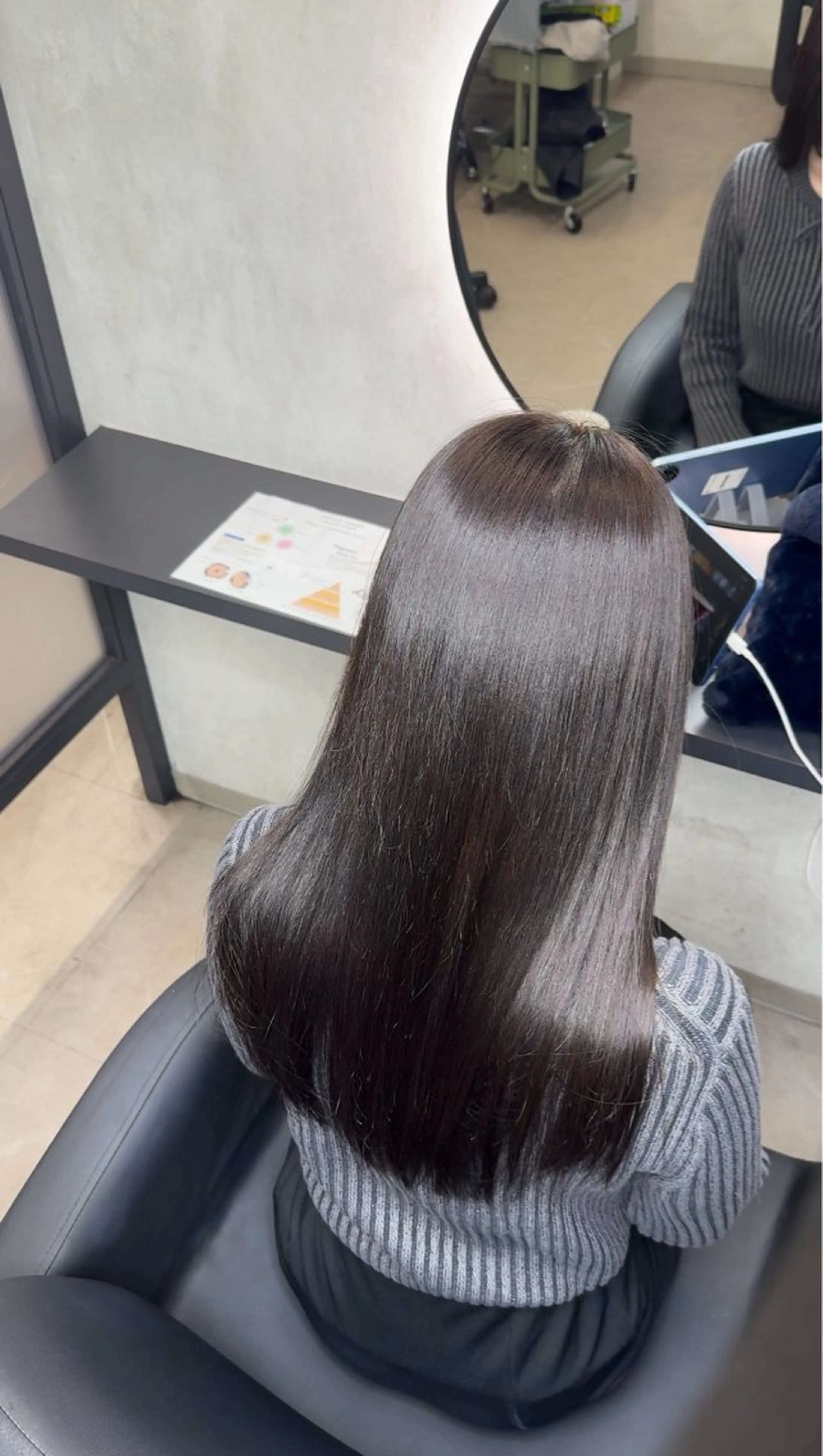 ロング カラー ヘアアレンジ カット ヘアカラー 縮毛矯正 新宿 /髪質改善/ 縮毛矯正/ヒュウガのヘアスタイル