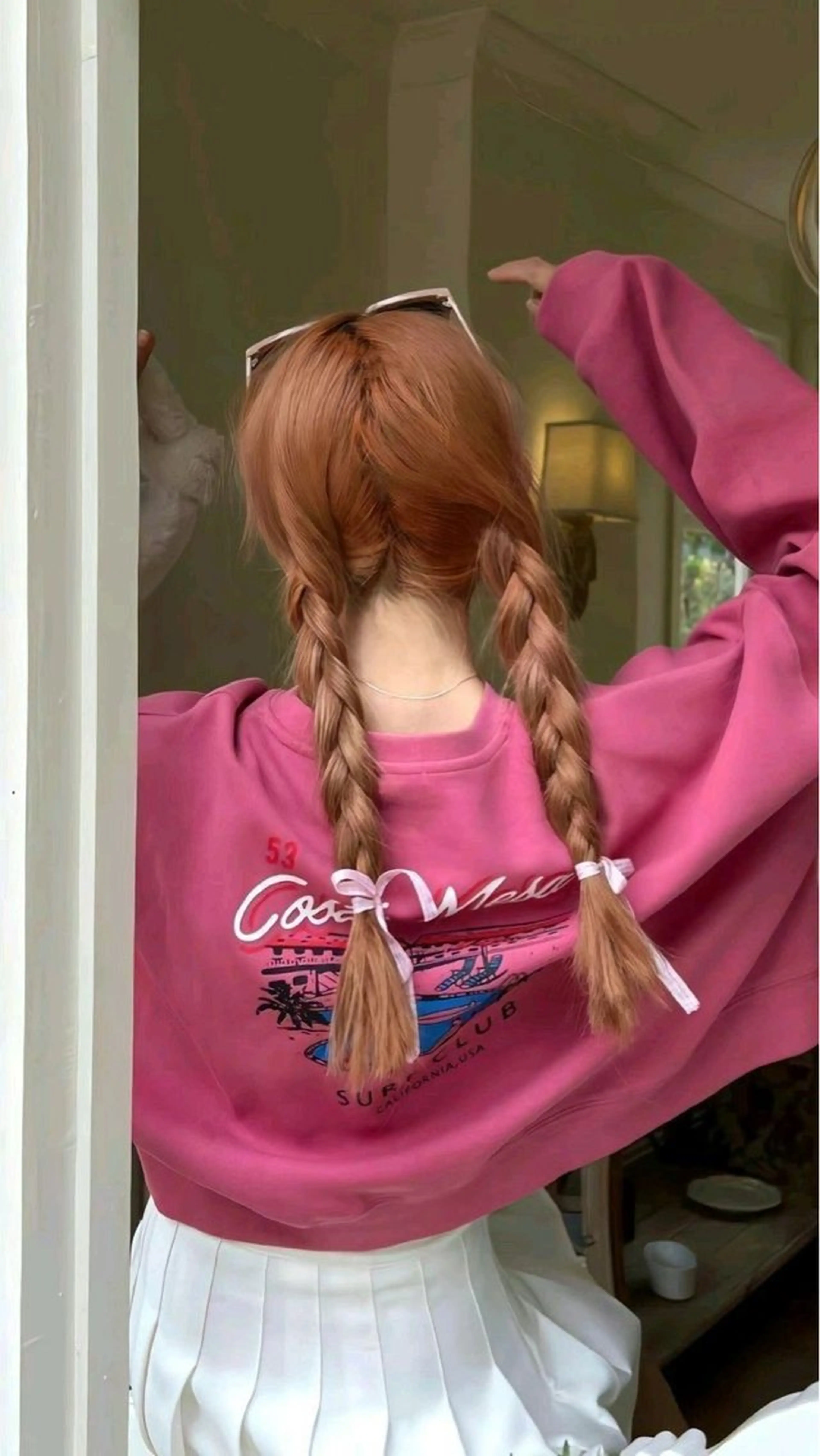 ロング カラー ブリーチ ヘアカラー カラーモデル🎀 アイラッシュ/YUIのマツエク・マツパデザイン