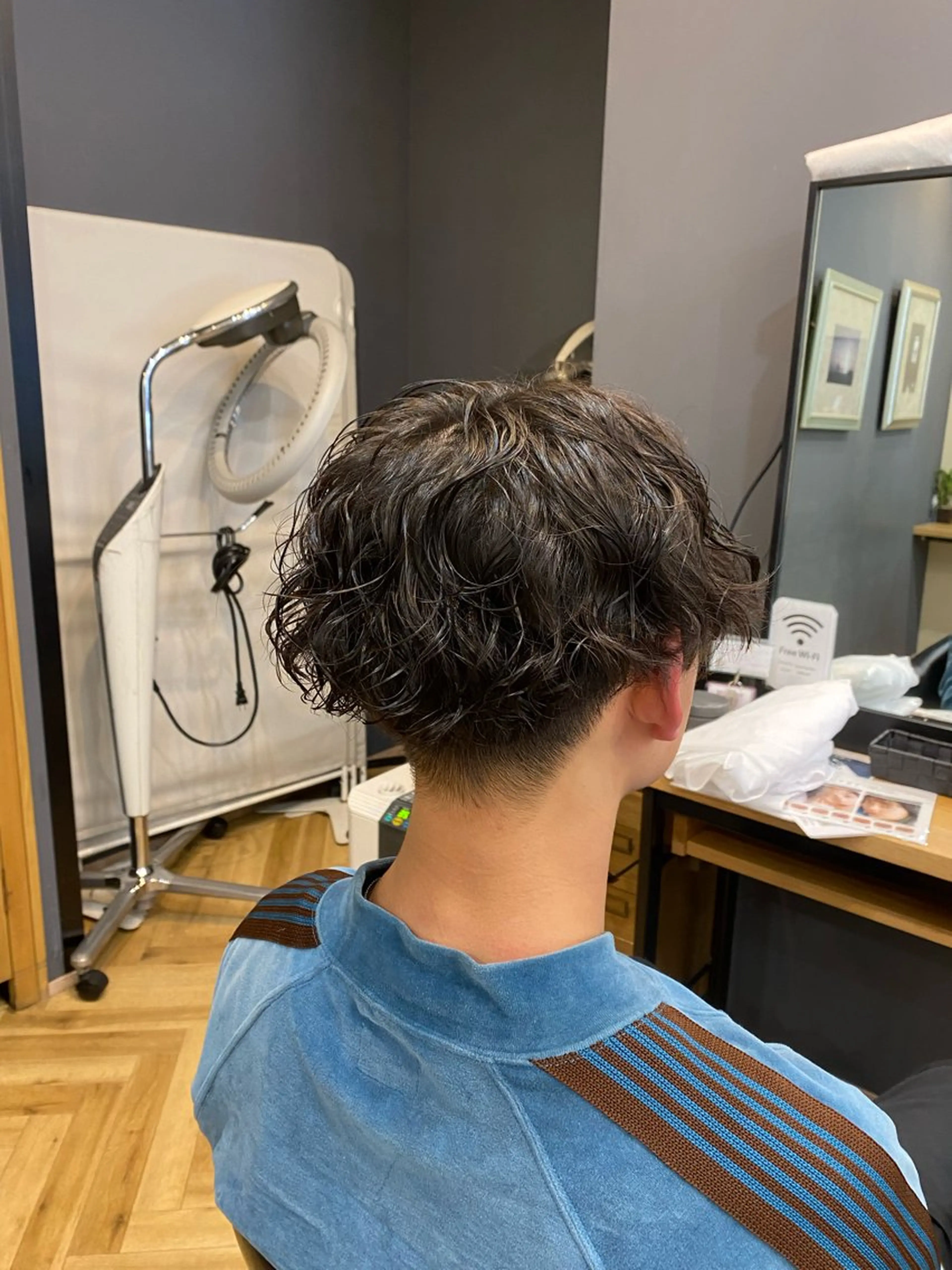 メンズ メンズパーマ カット パーマ トリートメント 今吉舞美 /ケアパーマ/鎌取のヘアスタイル