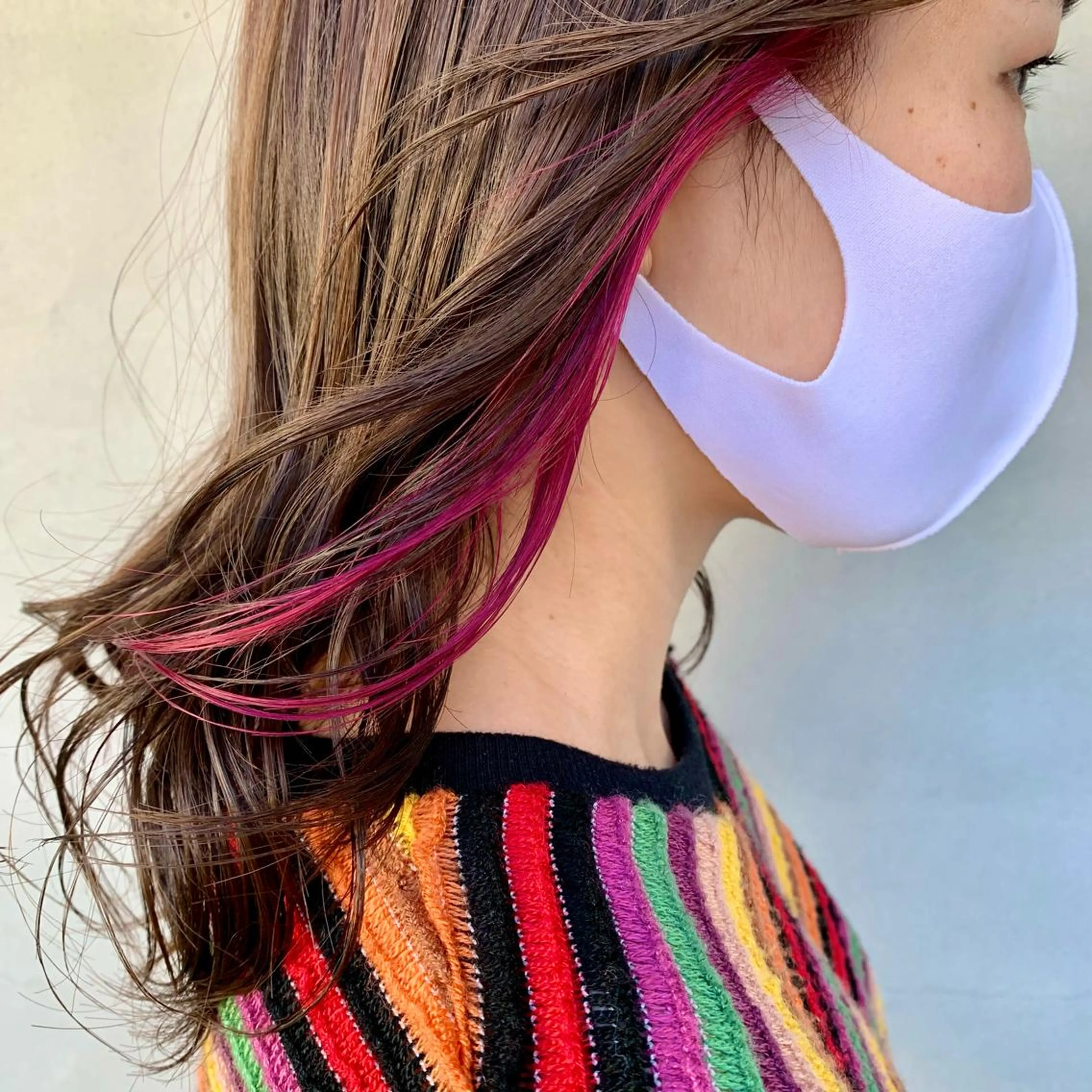 セミロング ヘアカラー トリートメント ︎︎🧸 ユリ ︎︎🧸のヘアスタイル