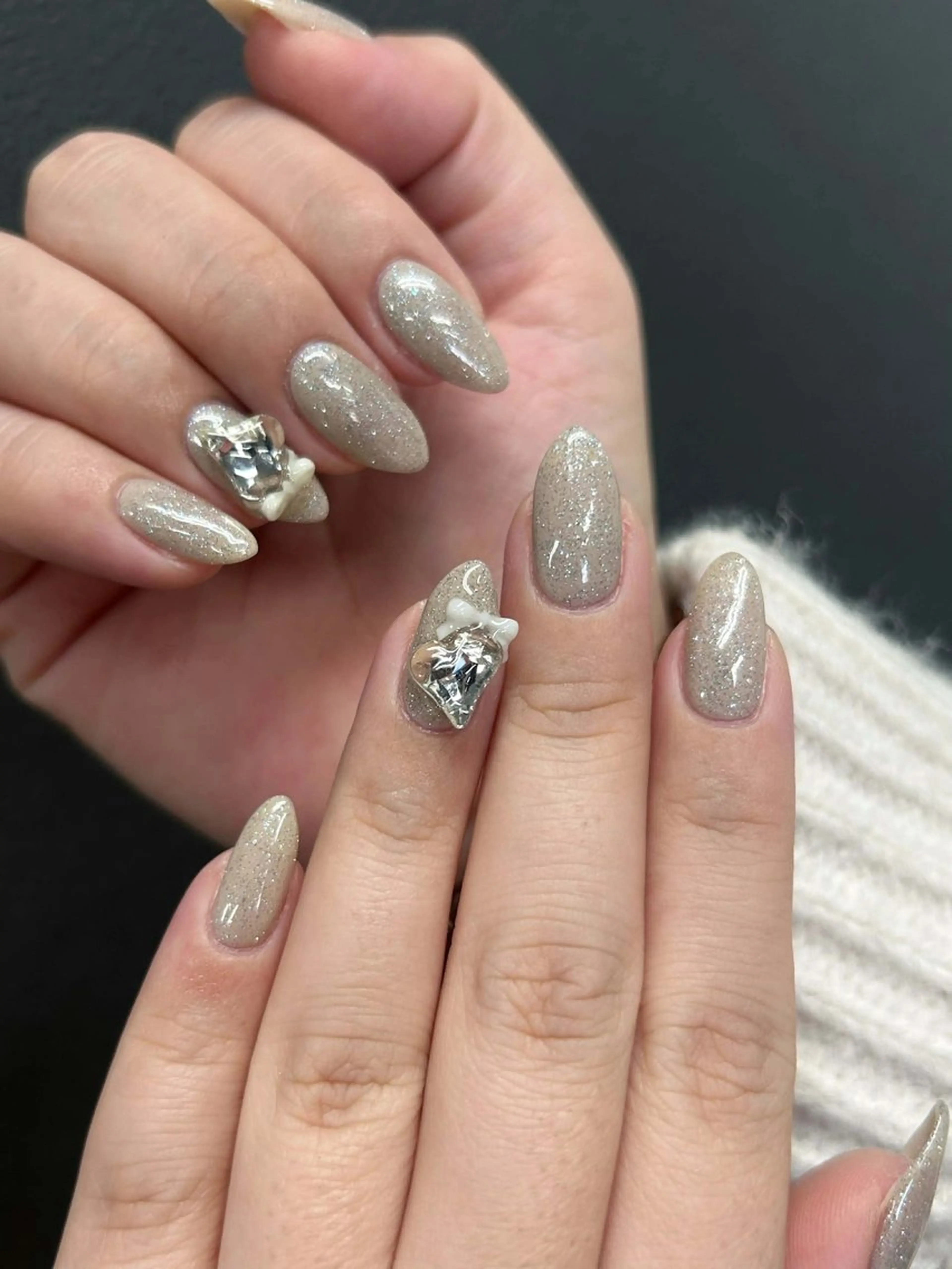 ネイル ラメ(グリッター) ワンカラーネイル SORA ANA.CHUOのネイルデザイン