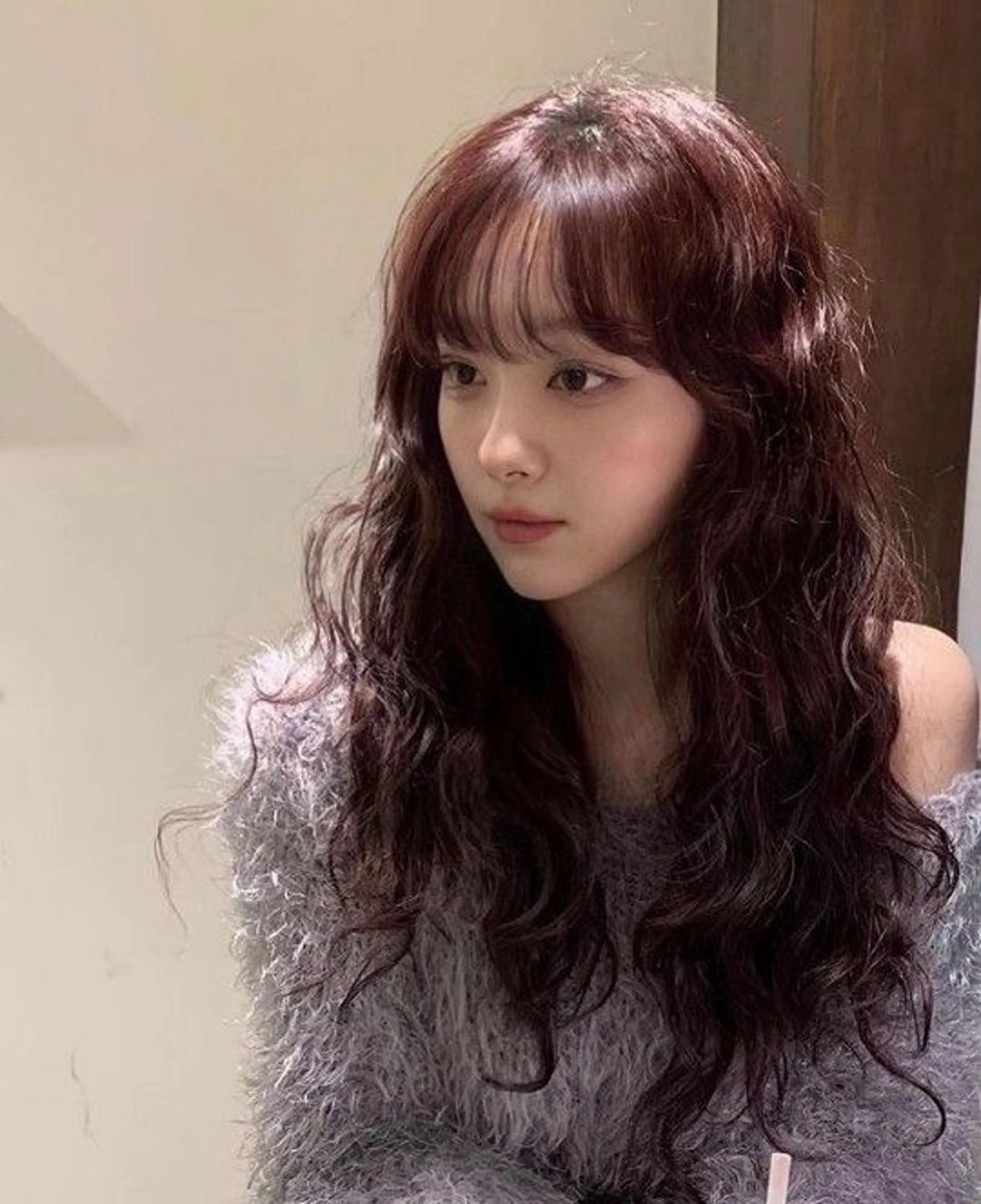 カラー ラベンダーカラー ピンクカラー ピンクラベンダー 韓国アンニュイ/ アミのヘアスタイル