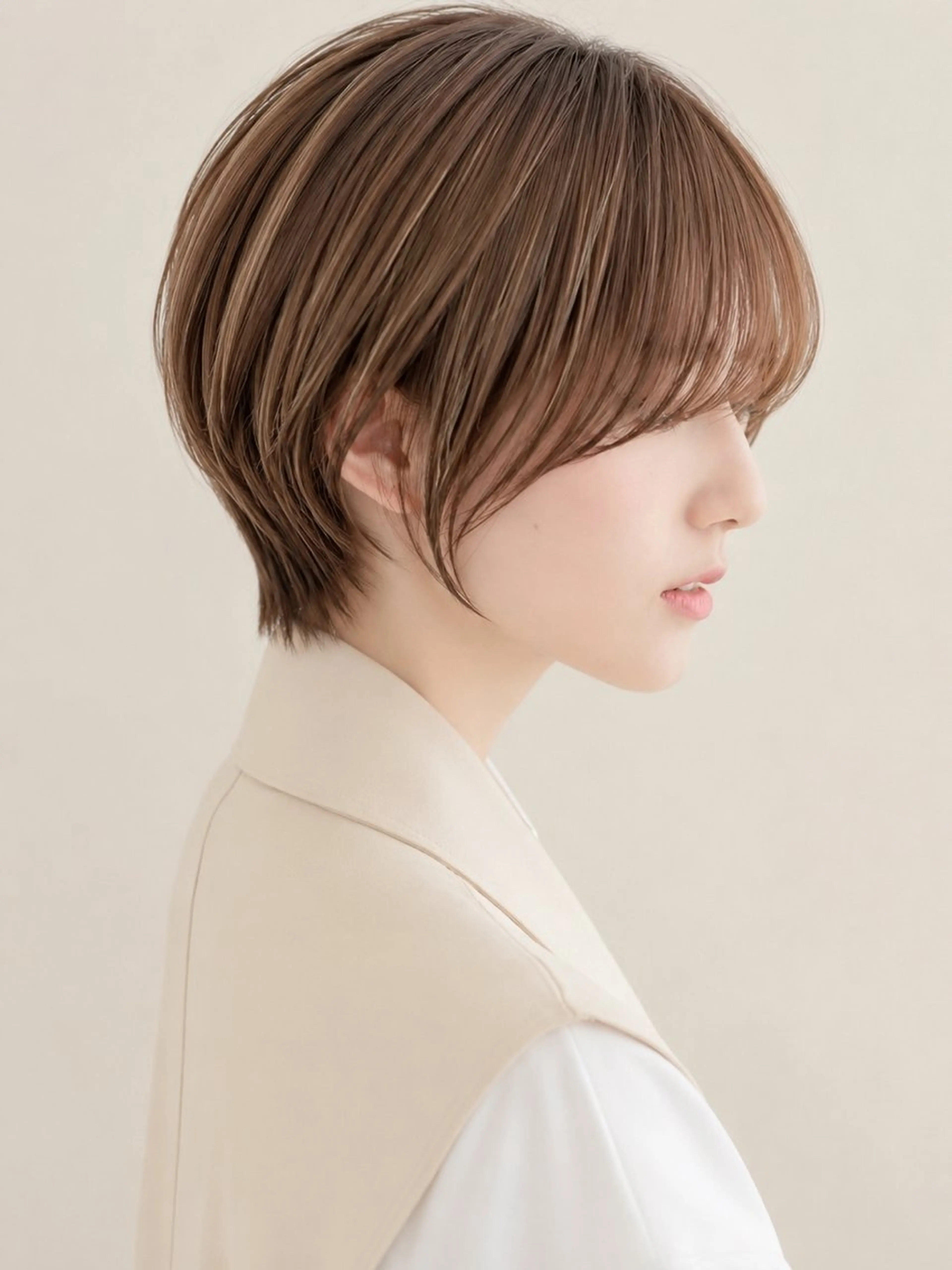 ショート カット トリートメント 韓国風/顔周り/レイ ヤー/北千住/凛太郎のヘアスタイル