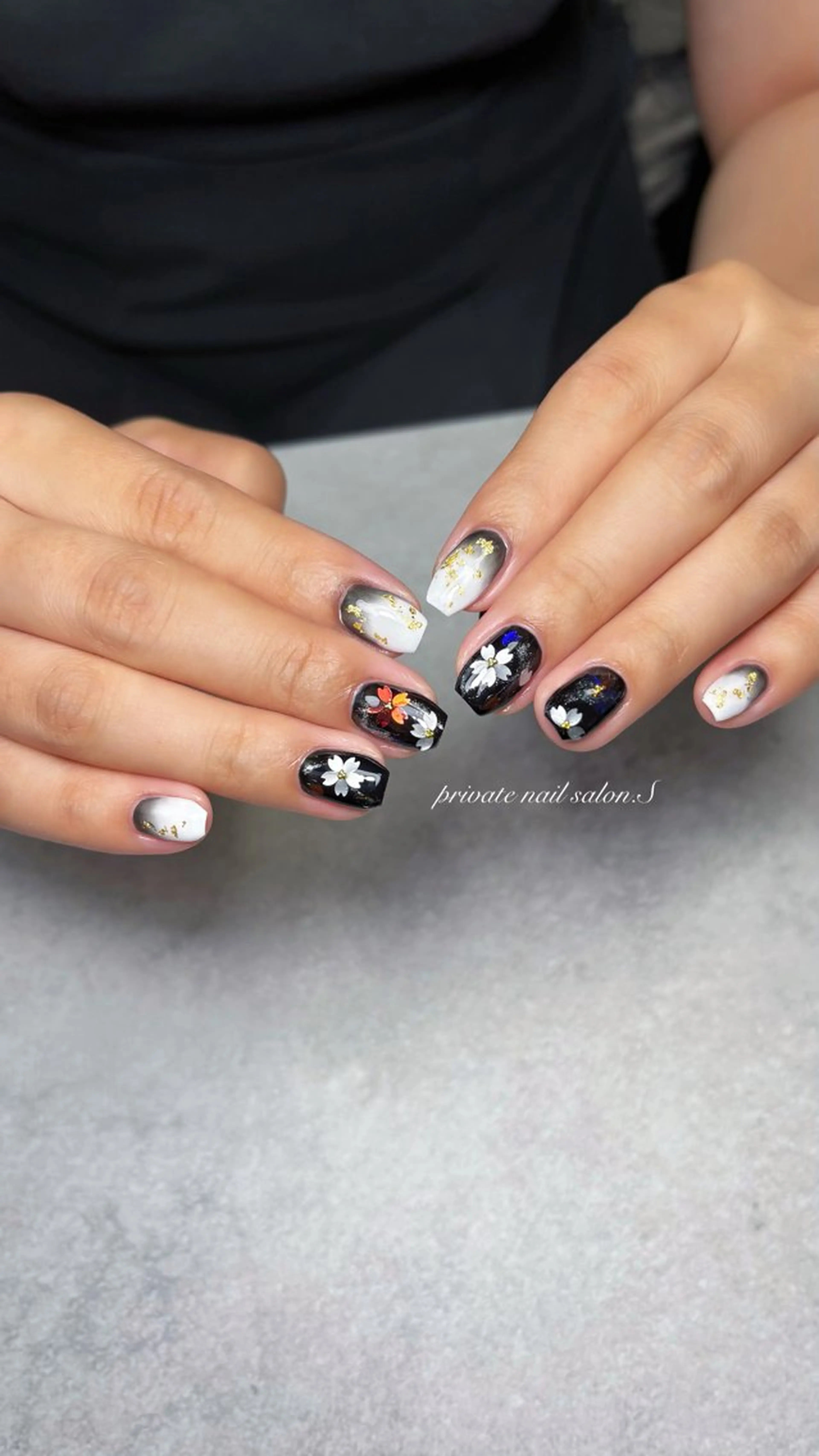 ネイル アートネイル ジェルネイル 持ち込み スカルプネイル ハンドネイル 関山 志乃のネイルデザイン