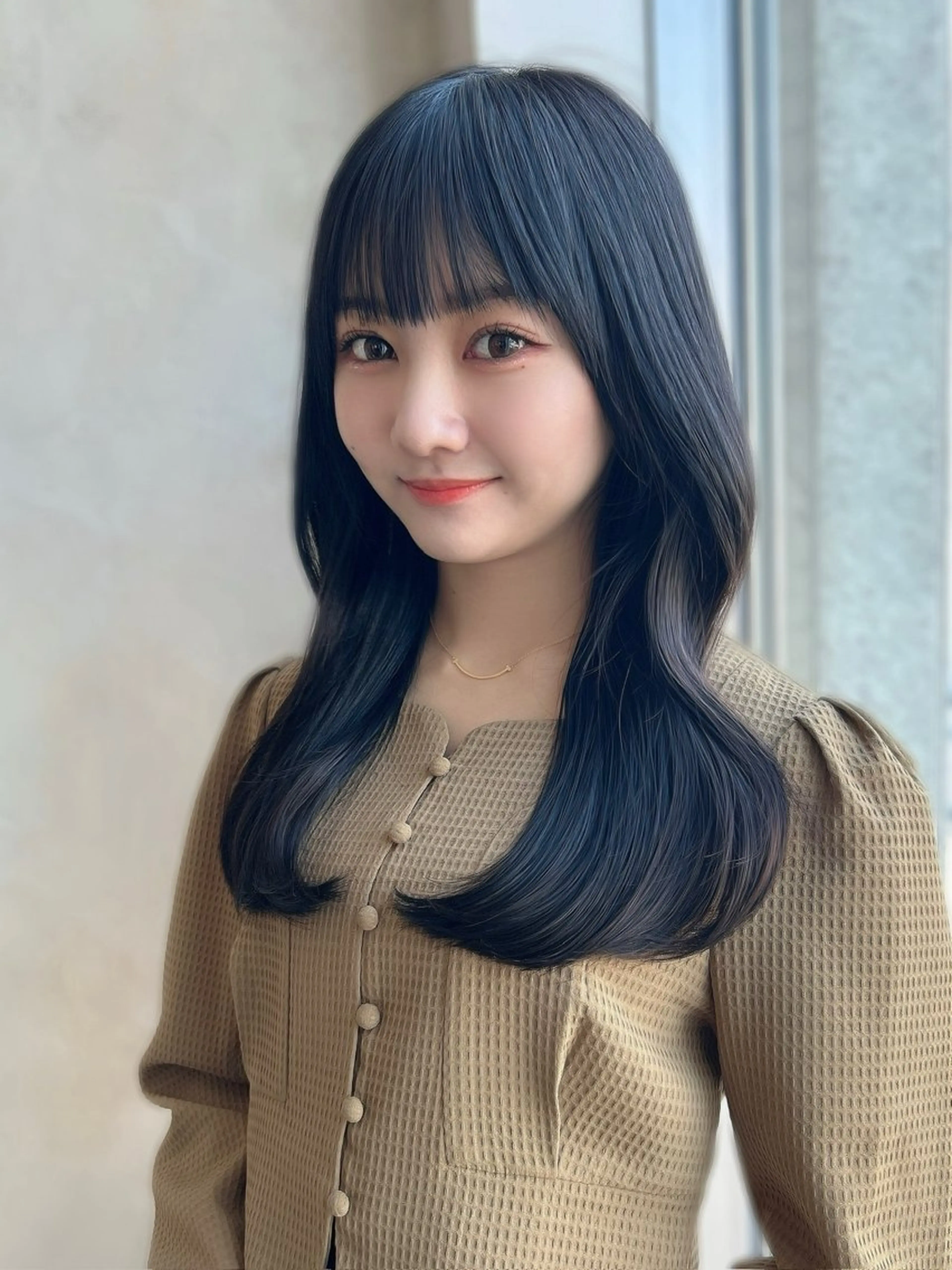 セミロング カラー カット ヘアカラー トリートメント 新宿✨顔周りカット 韓国ヘア/坂本亜裟海のヘアスタイル