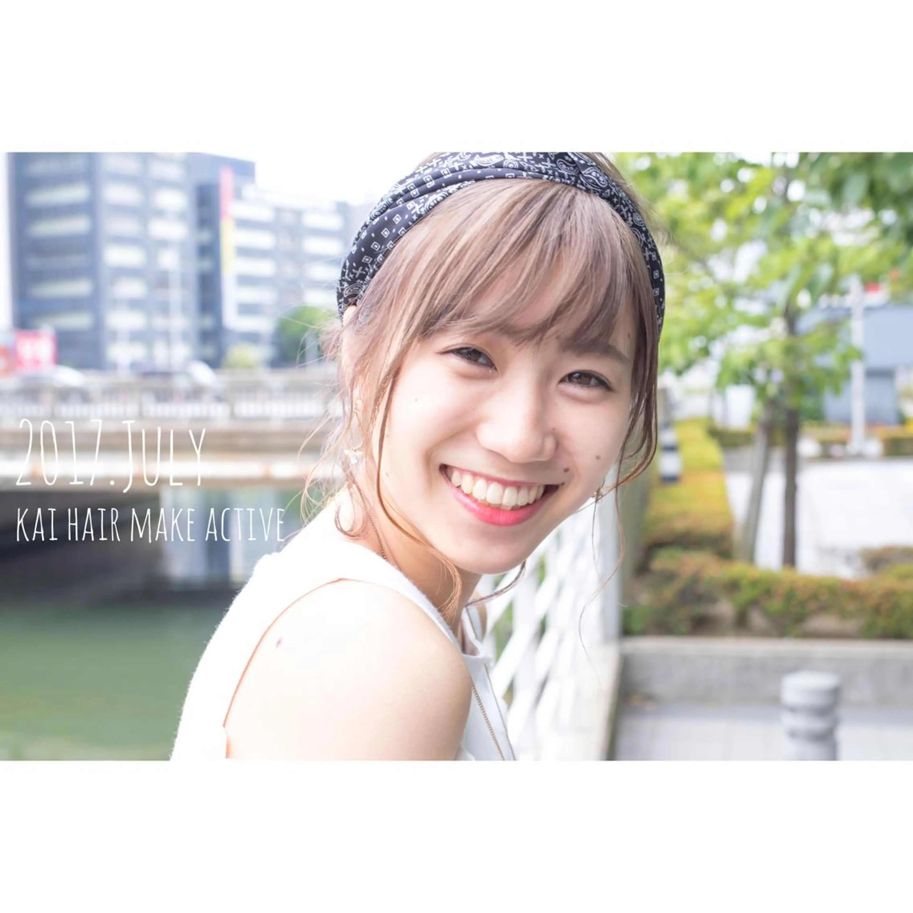 ミディアム カラー ヘアアレンジ 坂東 秀幸のヘアスタイル