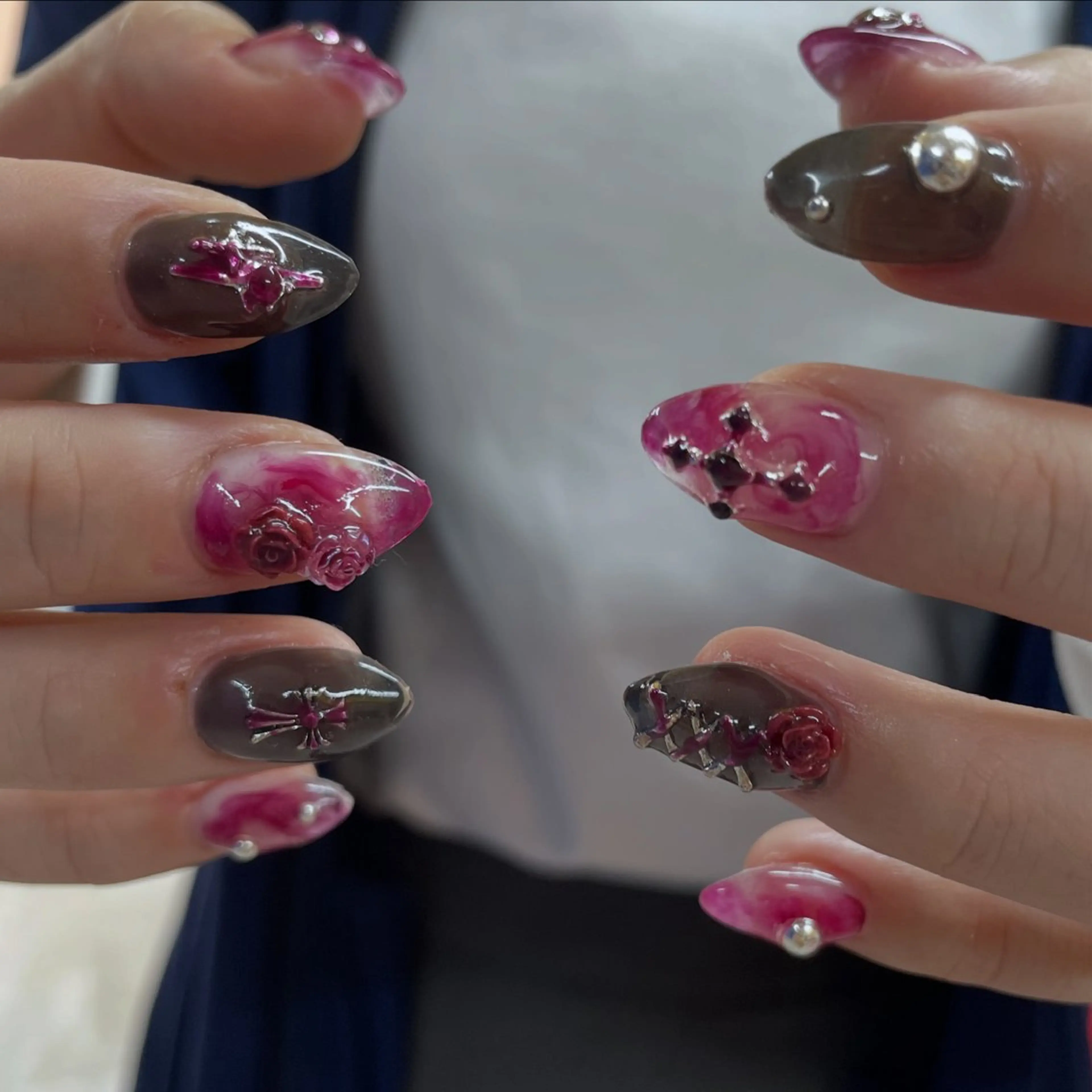 ネイル ハンドネイル ひめか🫁 推し概念・個性派のネイルデザイン