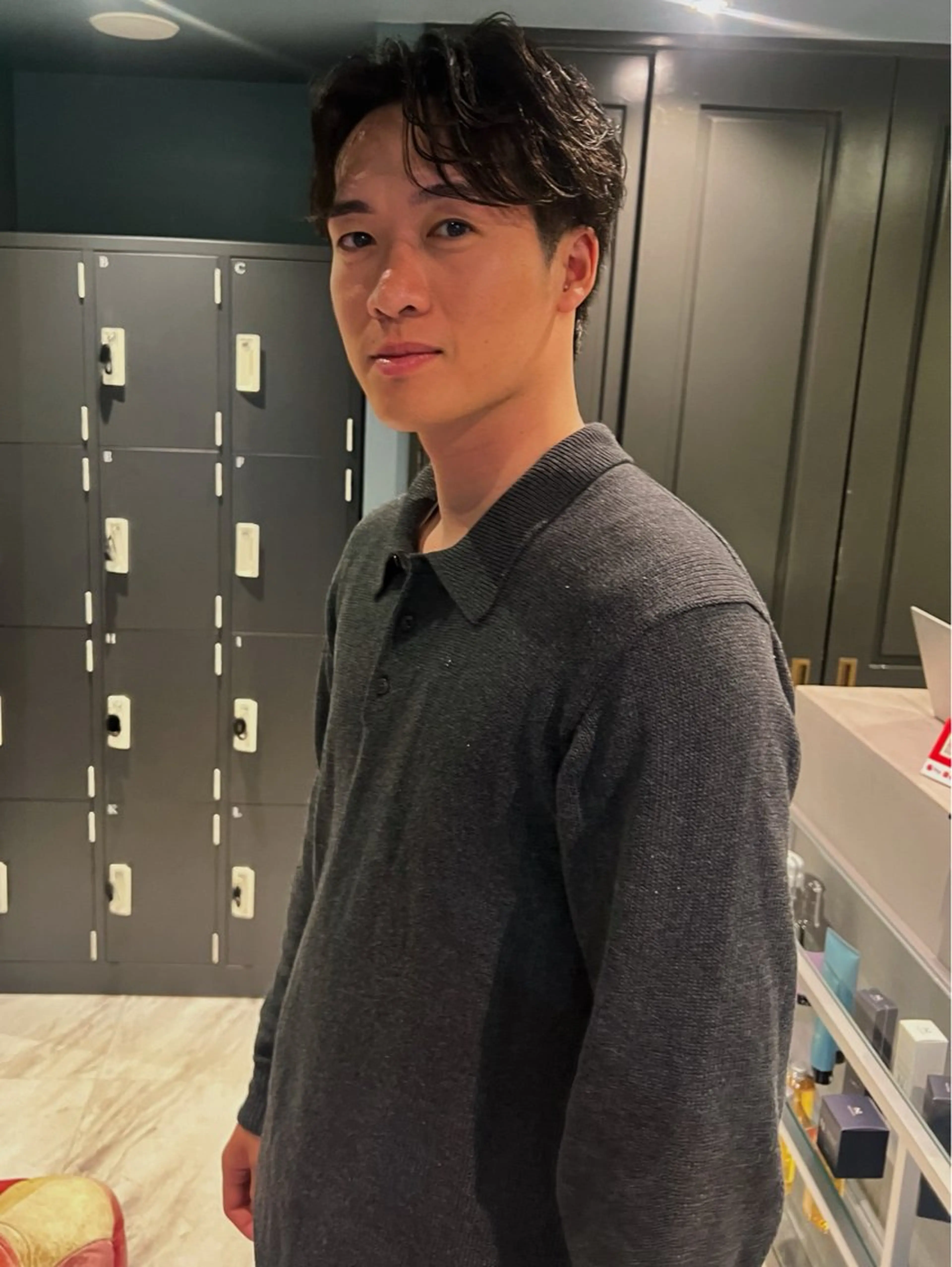 ショート パーマ メンズ カット カット/まゆ毛/ スパ/メンズ/龍人のヘアスタイル