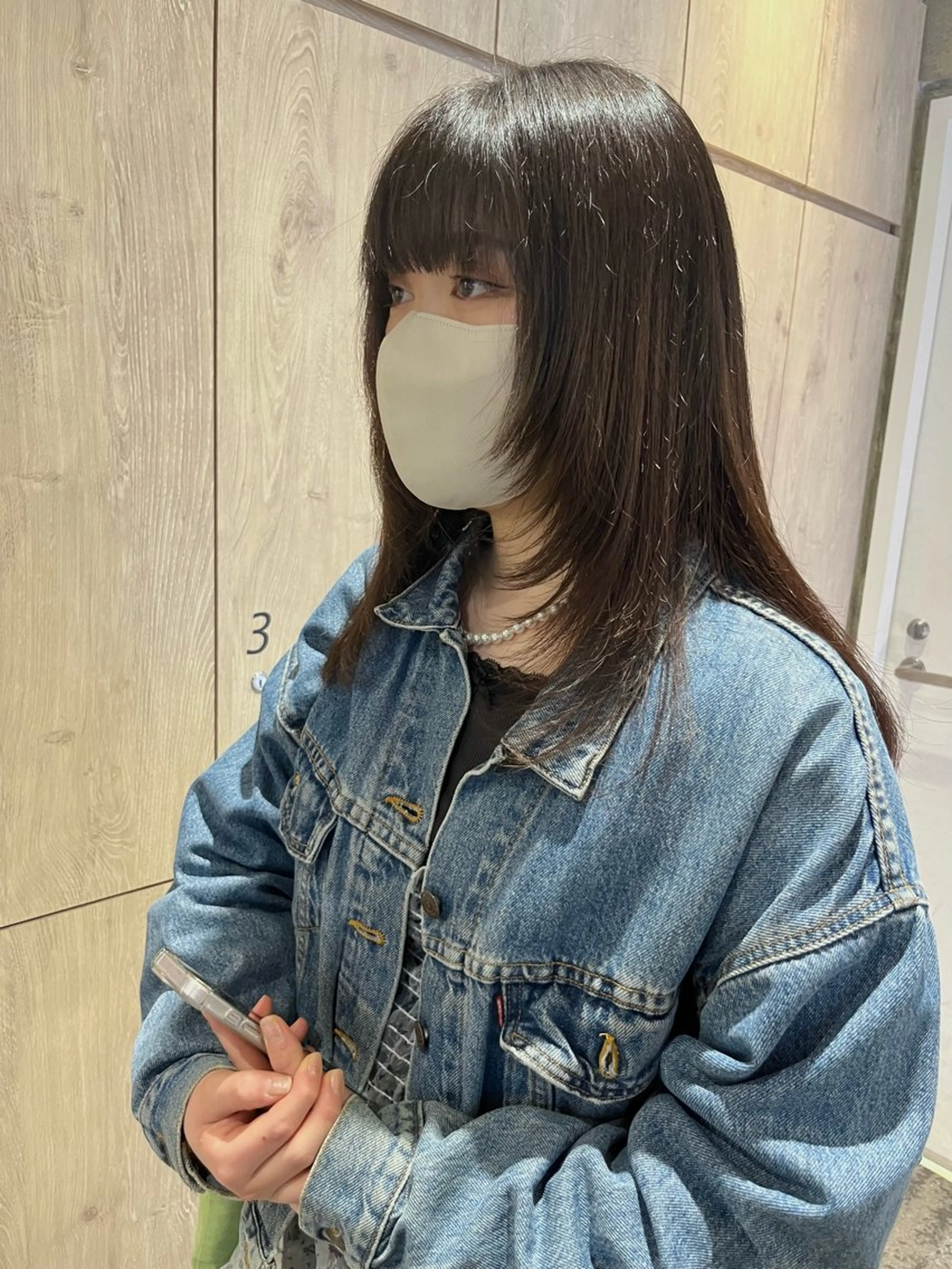 セミロング 顔まわりレイヤー レイヤーカット 似合わせカット🌈 菊地大河のヘアスタイル