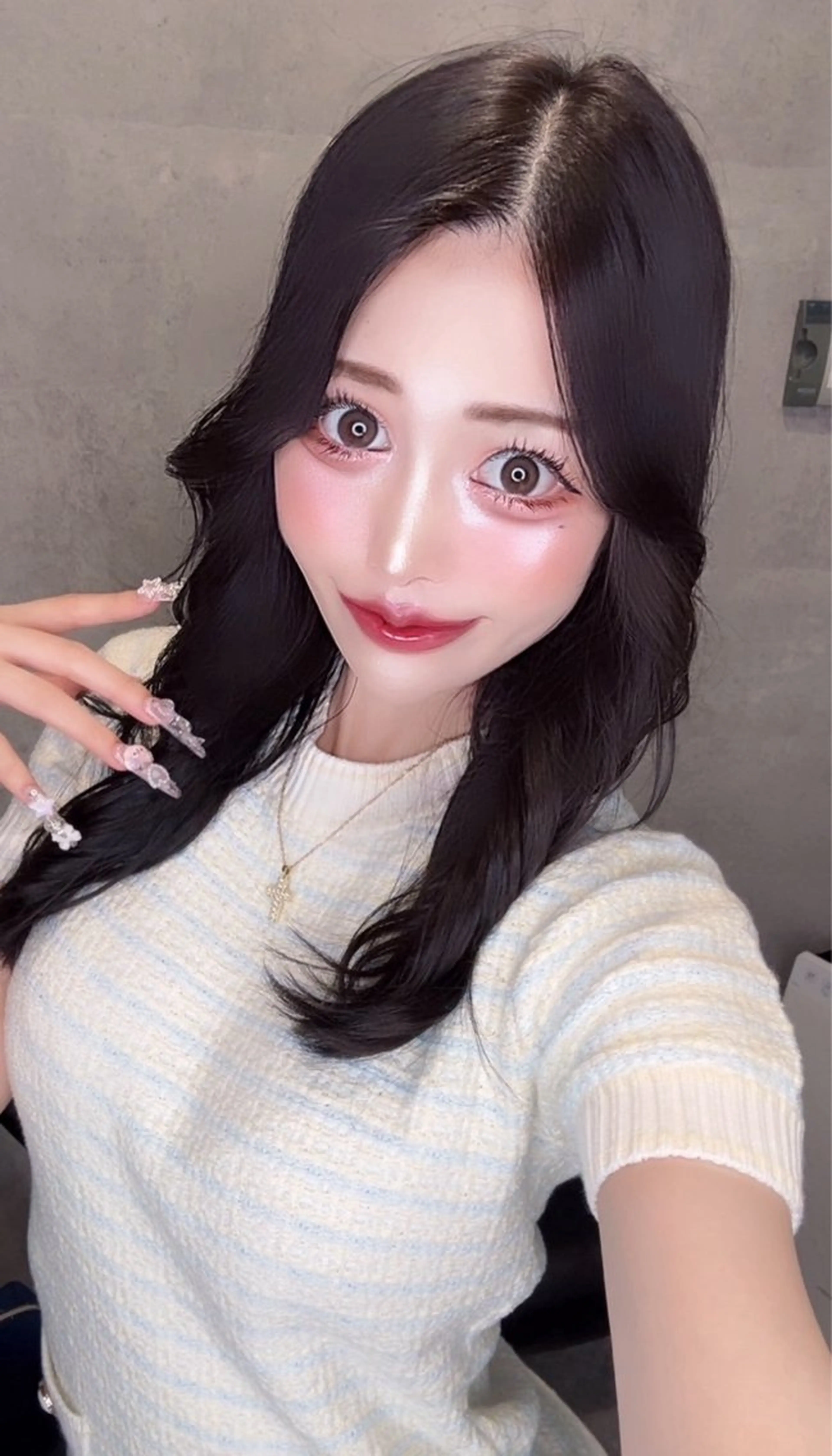 ロング カラー ダブルカラー 新宿のヘアスタイル