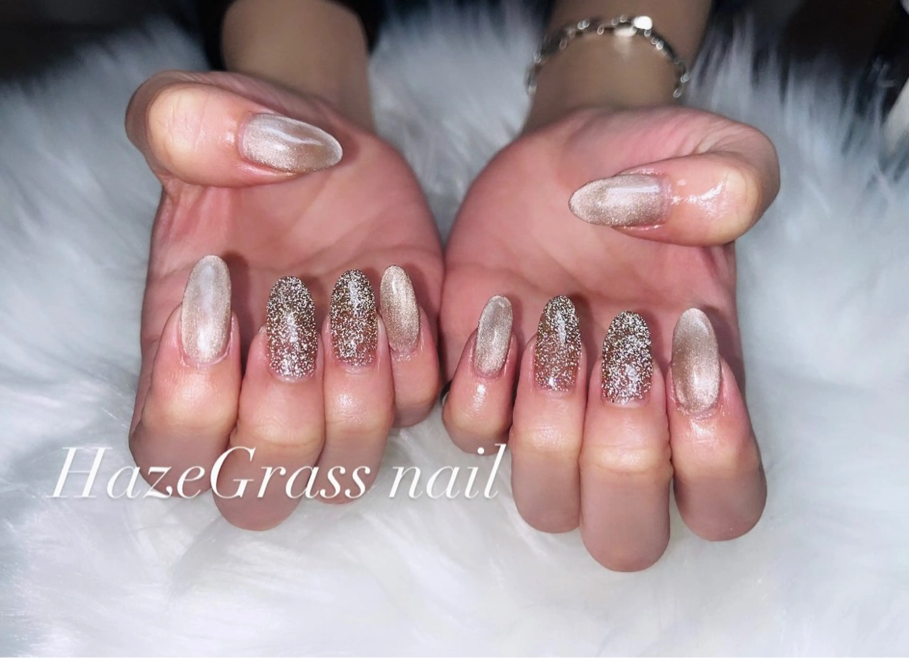 ネイル フラッシュネイル ハンドネイル HazeGrass NAILのネイルデザイン