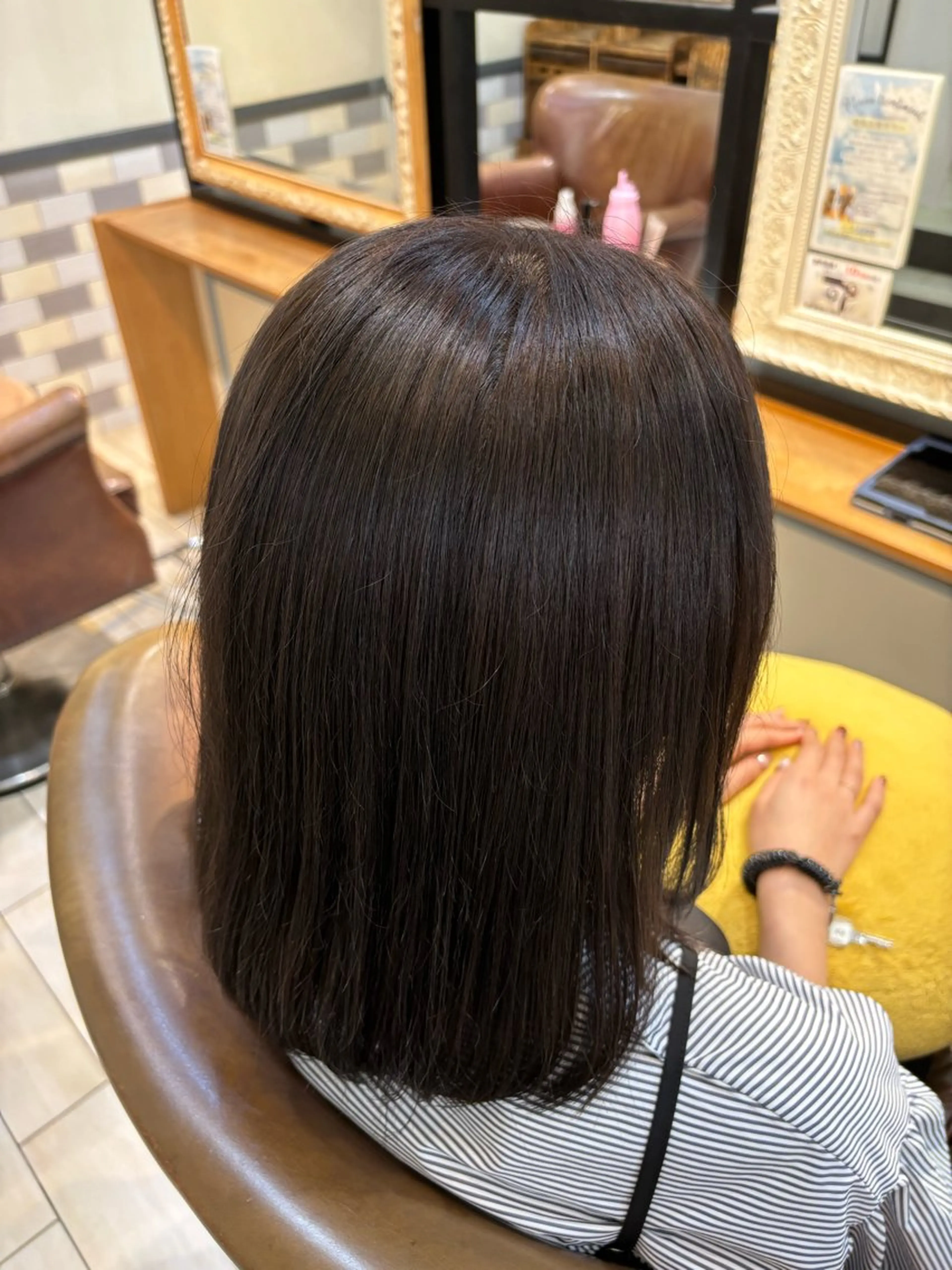 ミディアム カラー トリートメント 古屋 澪 艶髪カラー✨のヘアスタイル