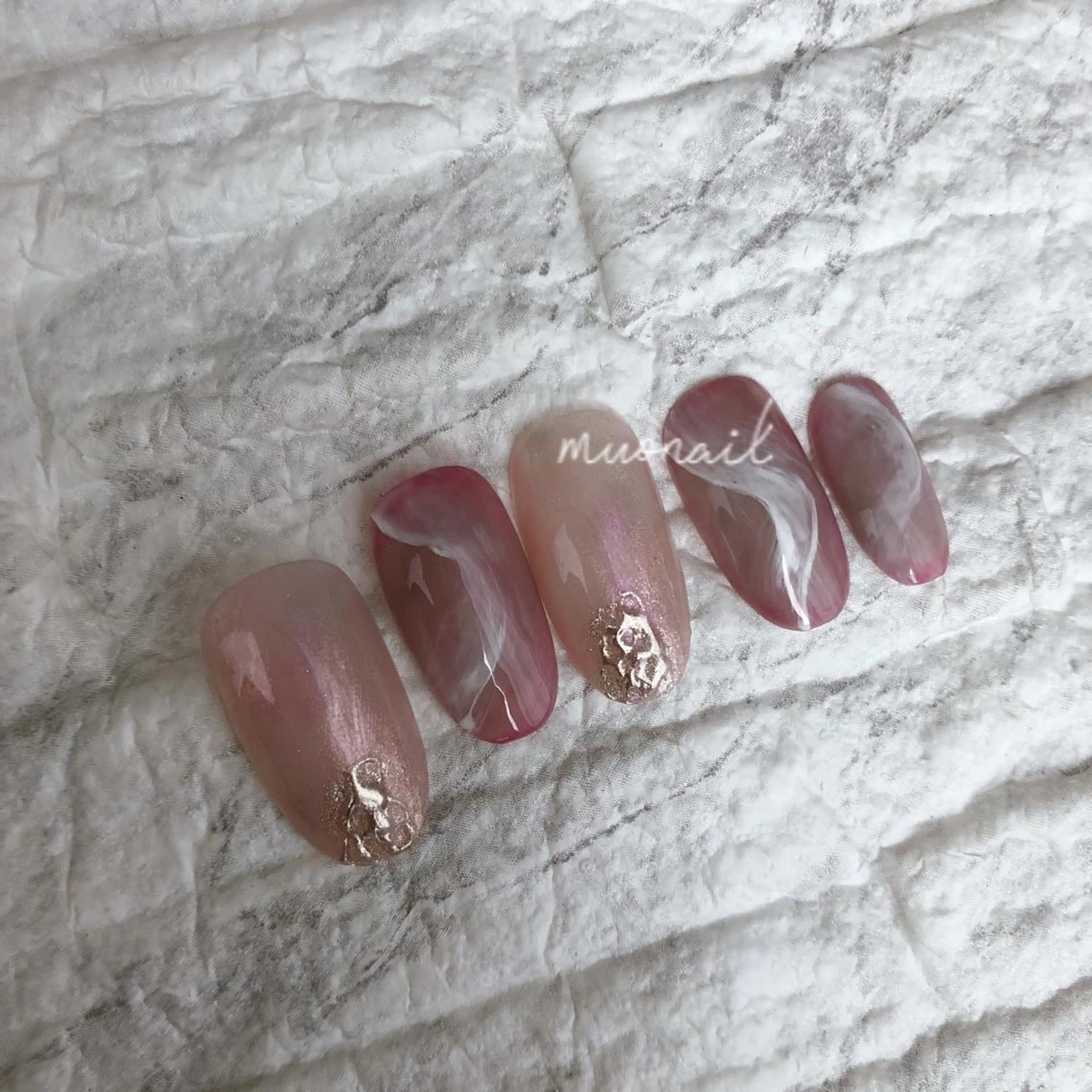 ネイル ニュアンスネイル シンプルネイル 中川 ほののネイルデザイン