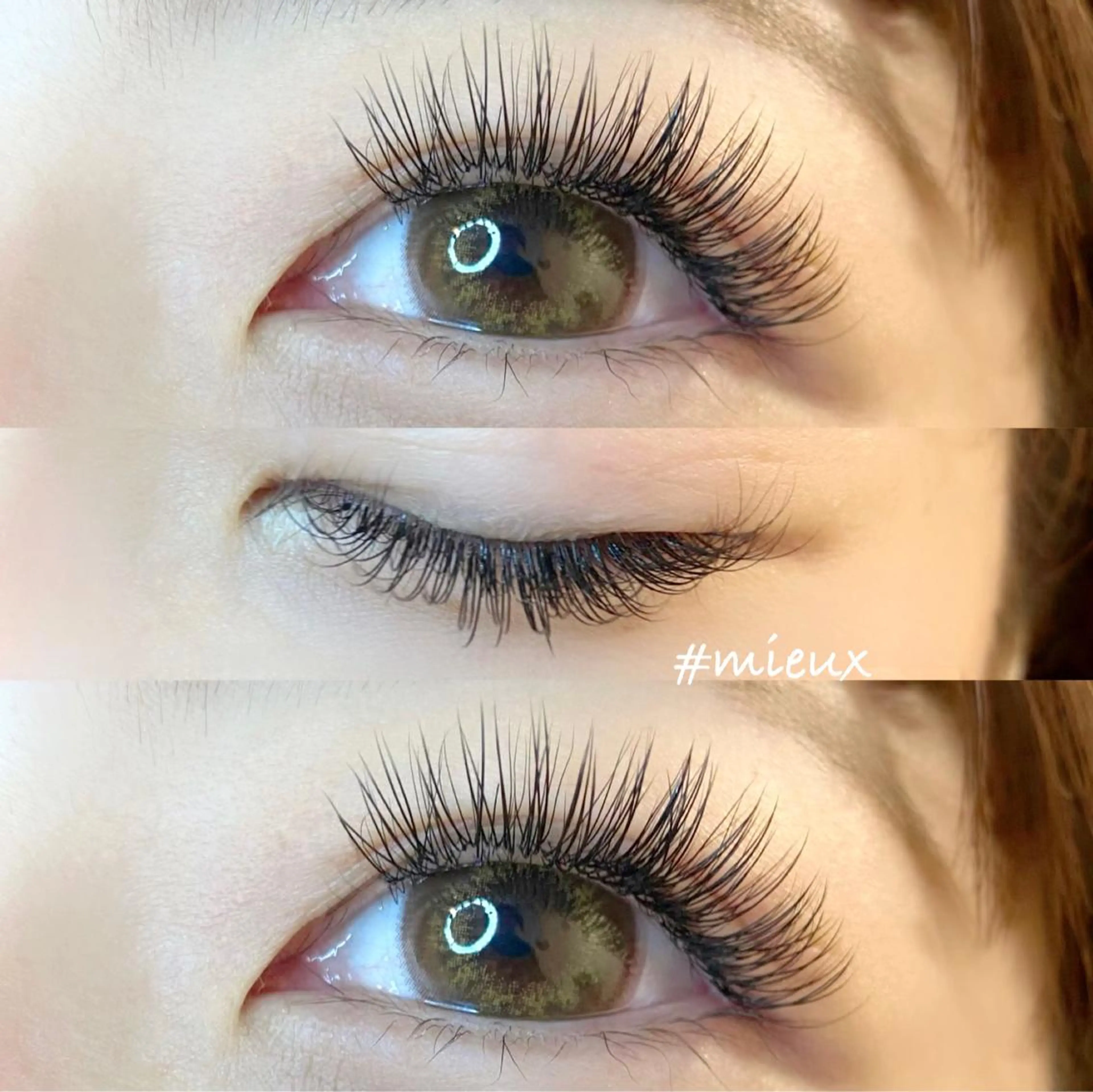 マツエク・マツパ Cカール フラットラッシュ マツエク mieux _パリエク♡LED♡のマツエク・マツパデザイン