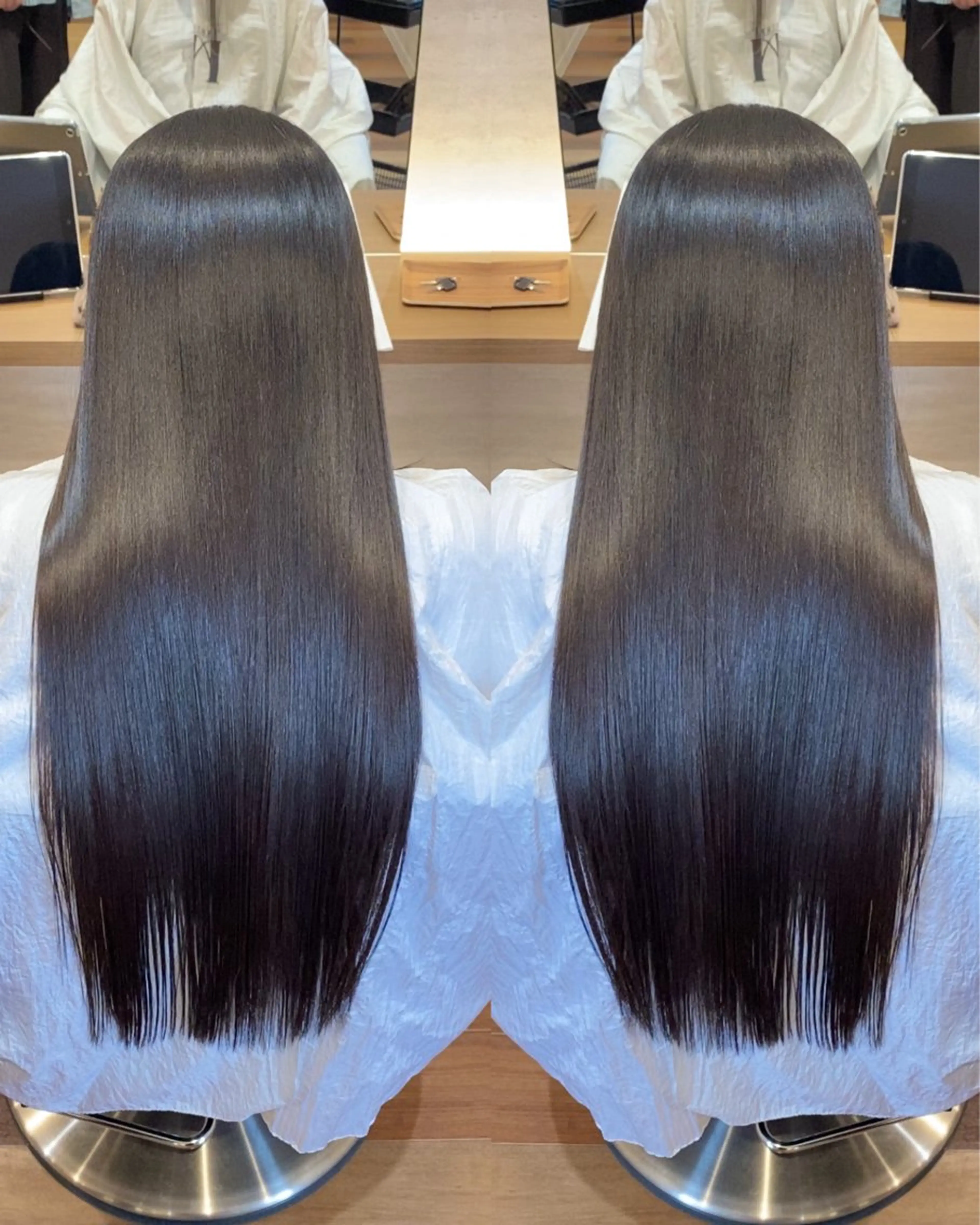 ロング 酸性ストレート 森 千風優のヘアスタイル