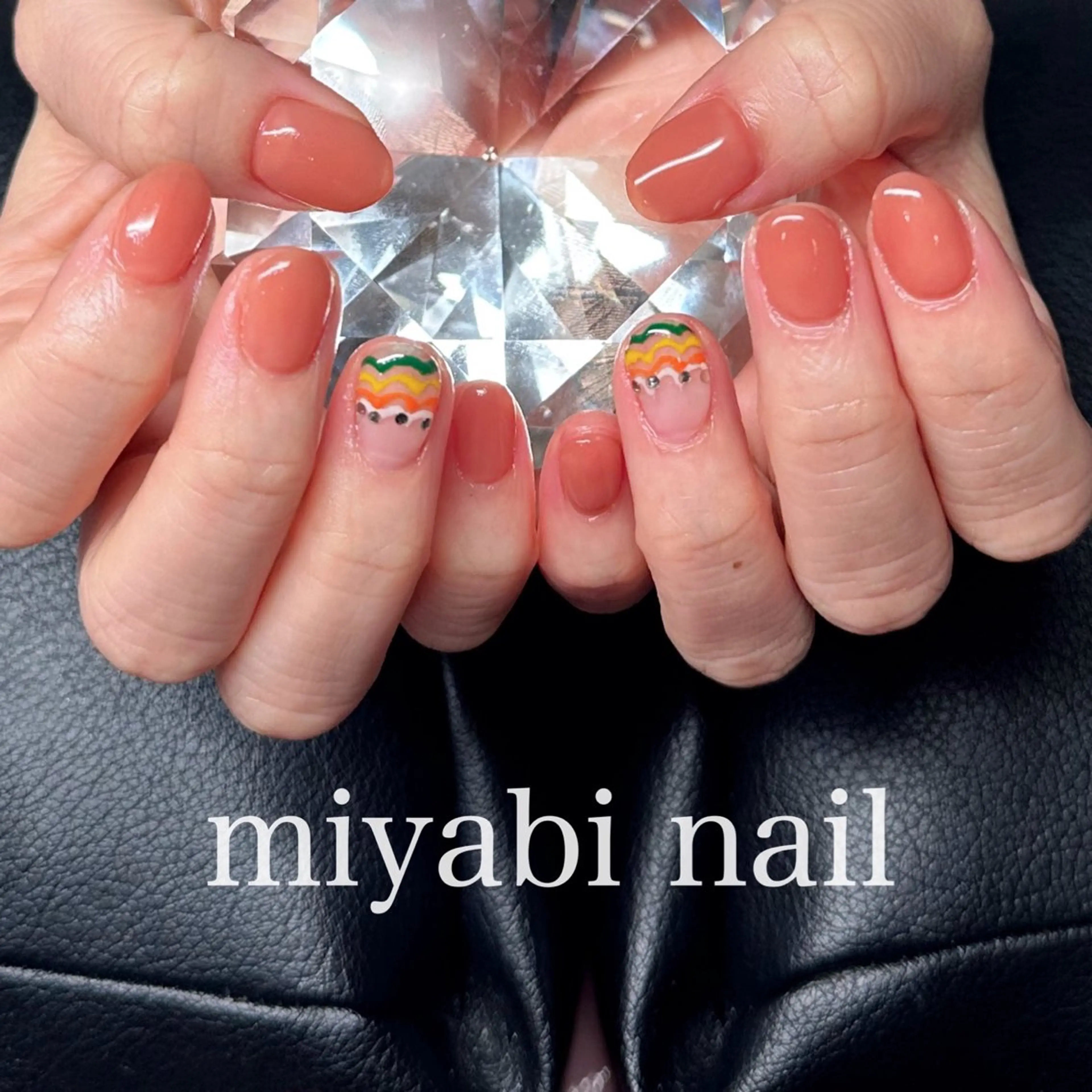 ネイル 持ち込み ハンドネイル miyabi nail 桂川駅近くのネイルデザイン