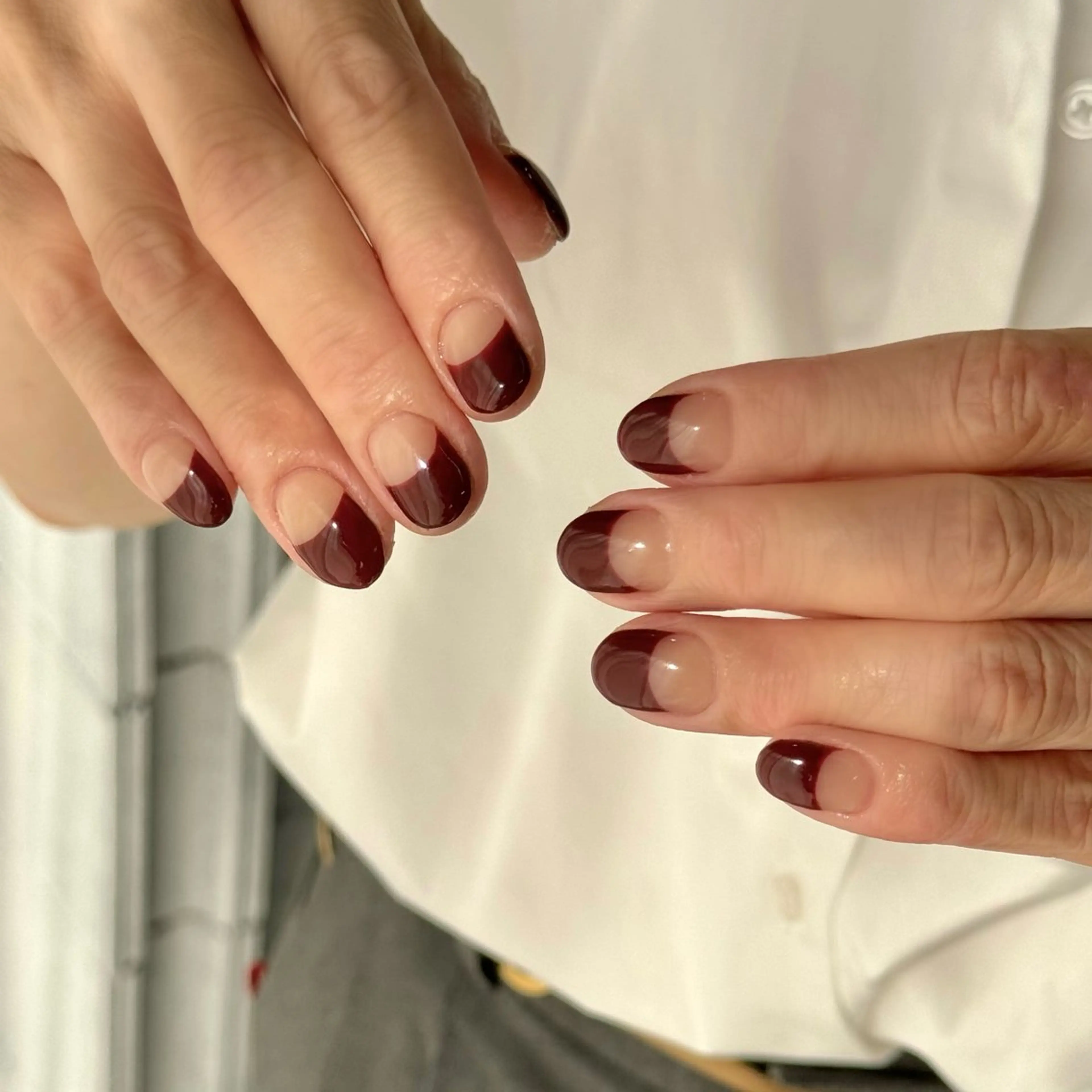 ネイル フレンチネイル ハンドネイル HARUKA ネイリスト福岡/薬院のネイルデザイン