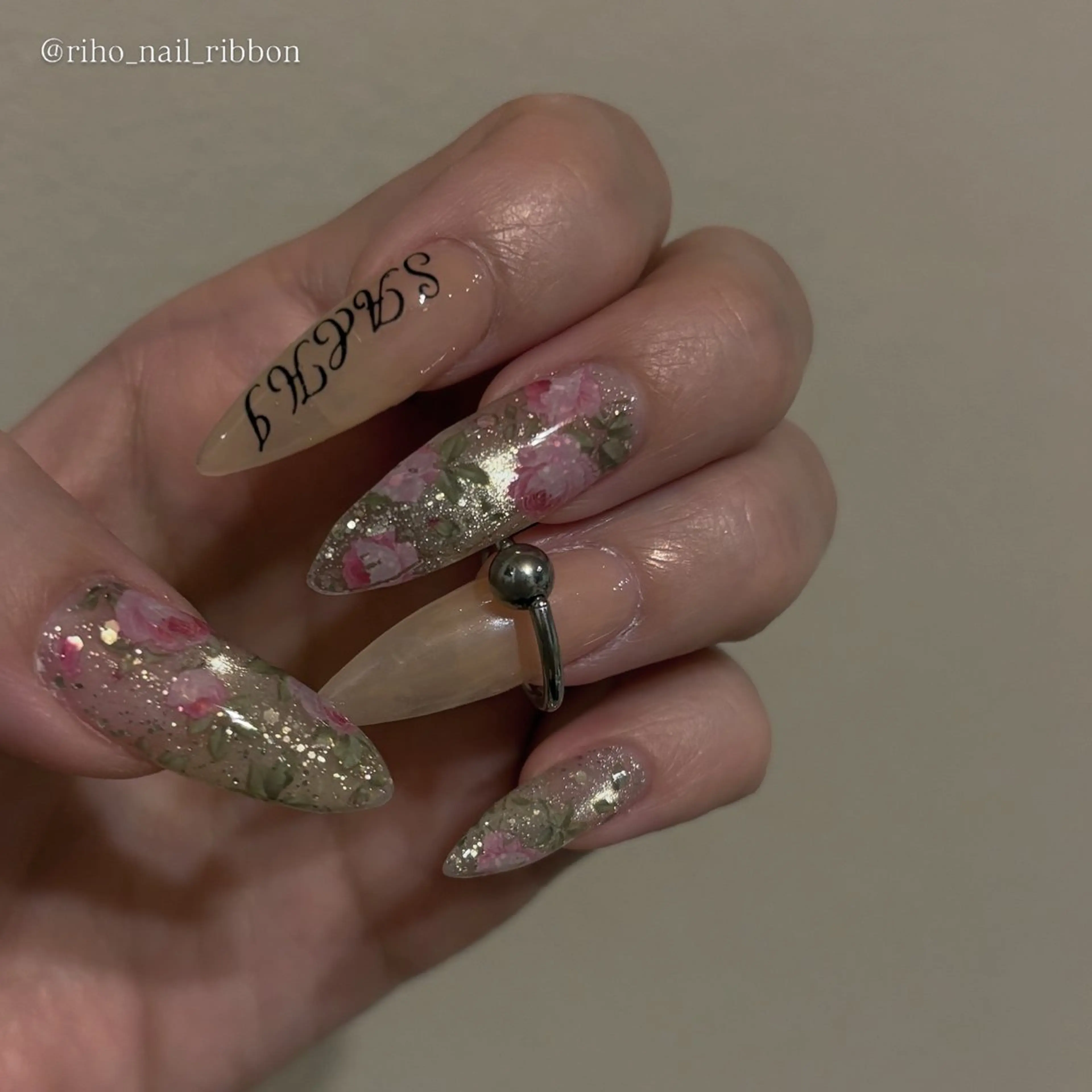 ネイル ハンドネイル 艶/マグネット/網紅 /韓国/岩下りほのネイルデザイン