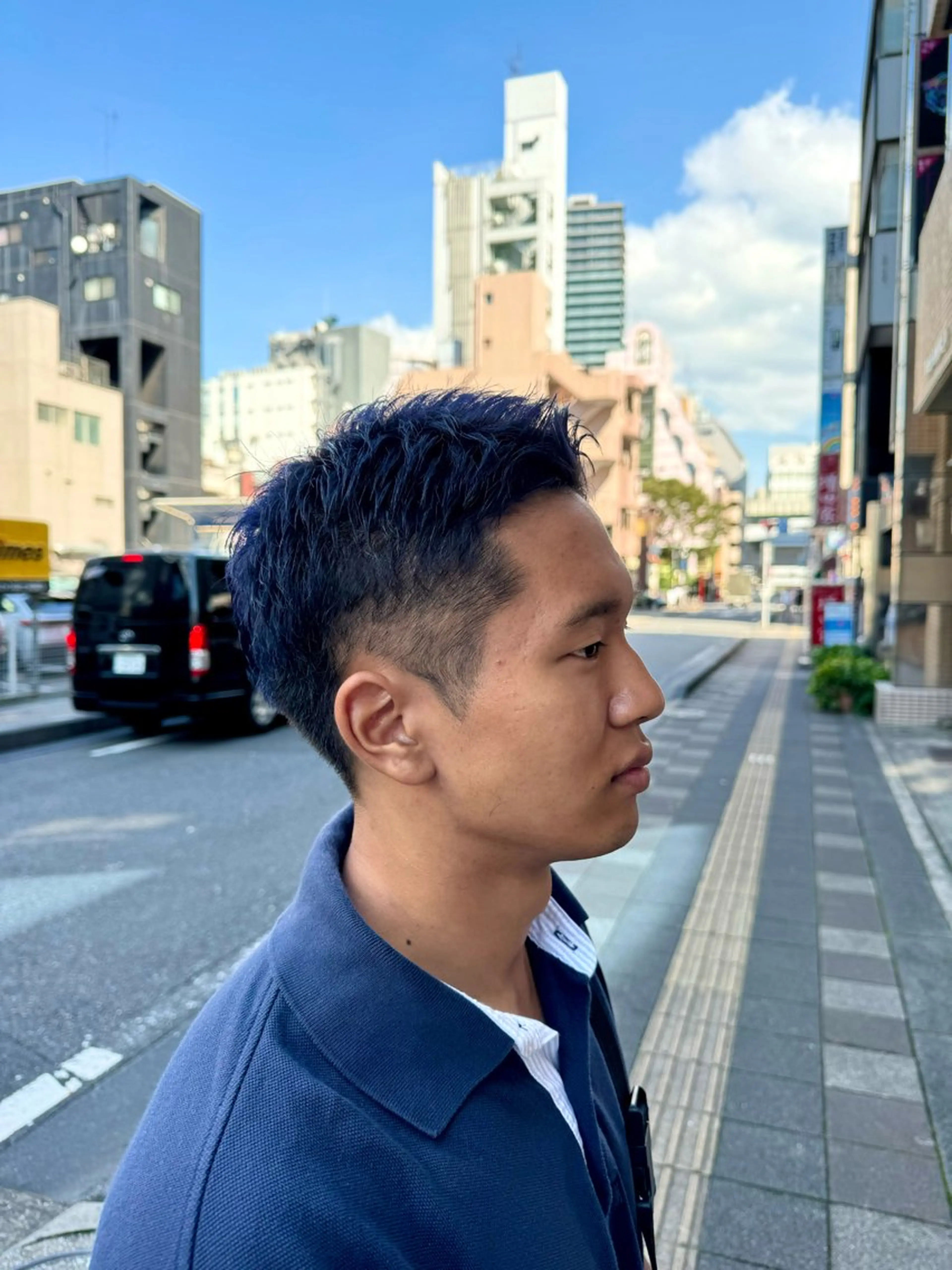 メンズ カット ヘアカラー 米元 春奈のヘアスタイル