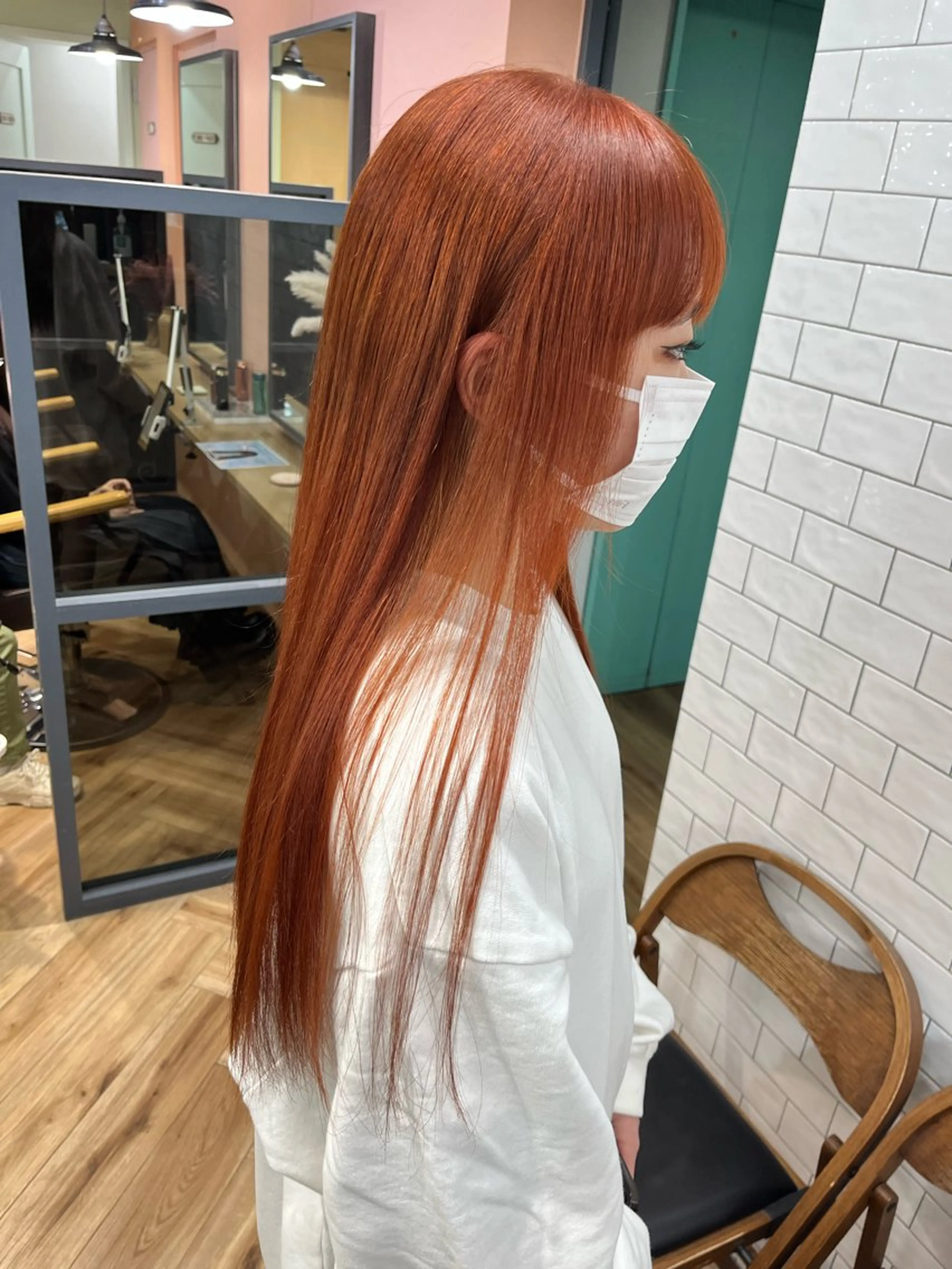 ロング カラー ヘアカラー もり まりものヘアスタイル