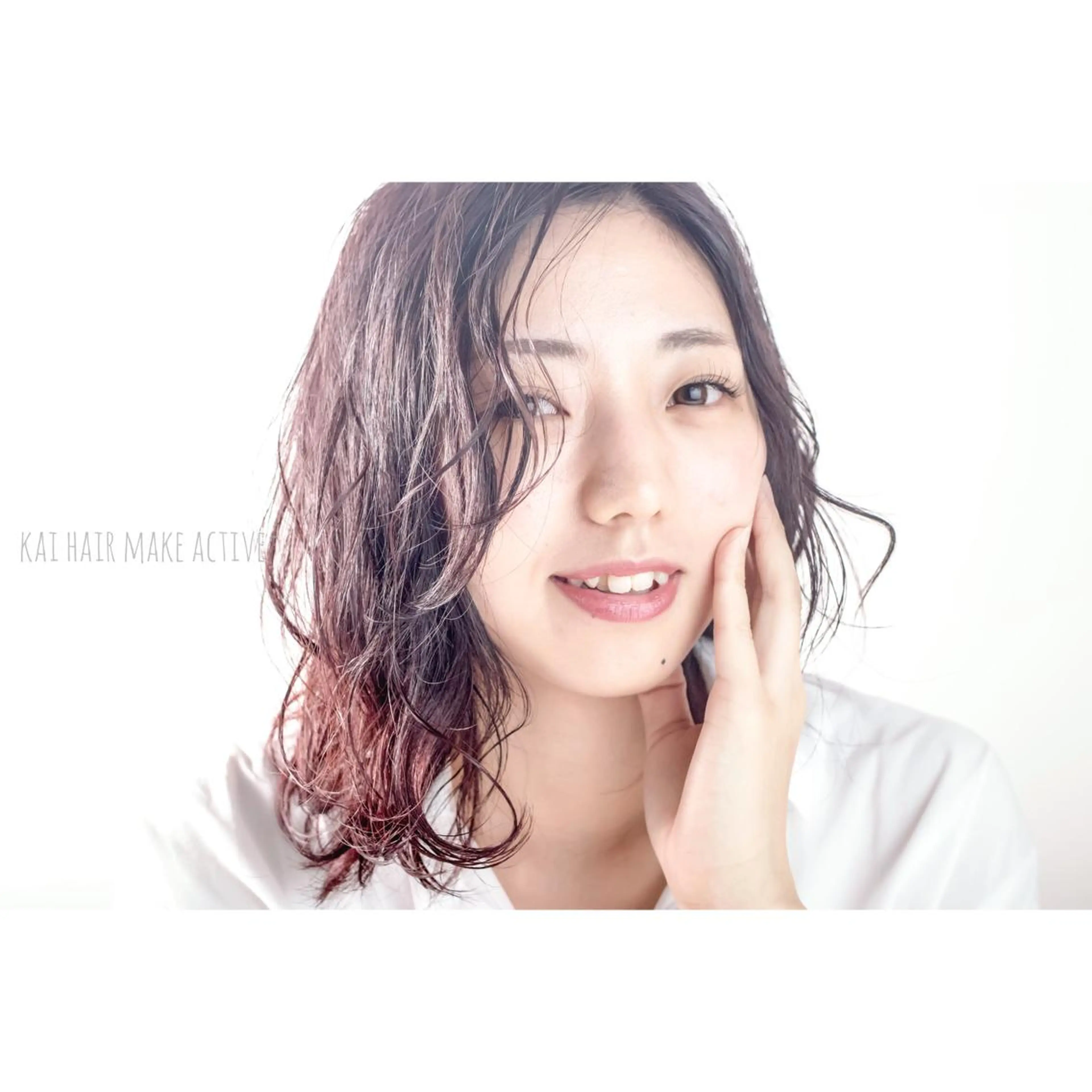 ミディアム カラー ヘアアレンジ ブリーチ ダブルカラー グラデーションカラー イルミナカラー ブリーチなしカラー ヘアカラー トリートメント 坂東 秀幸のヘアスタイル