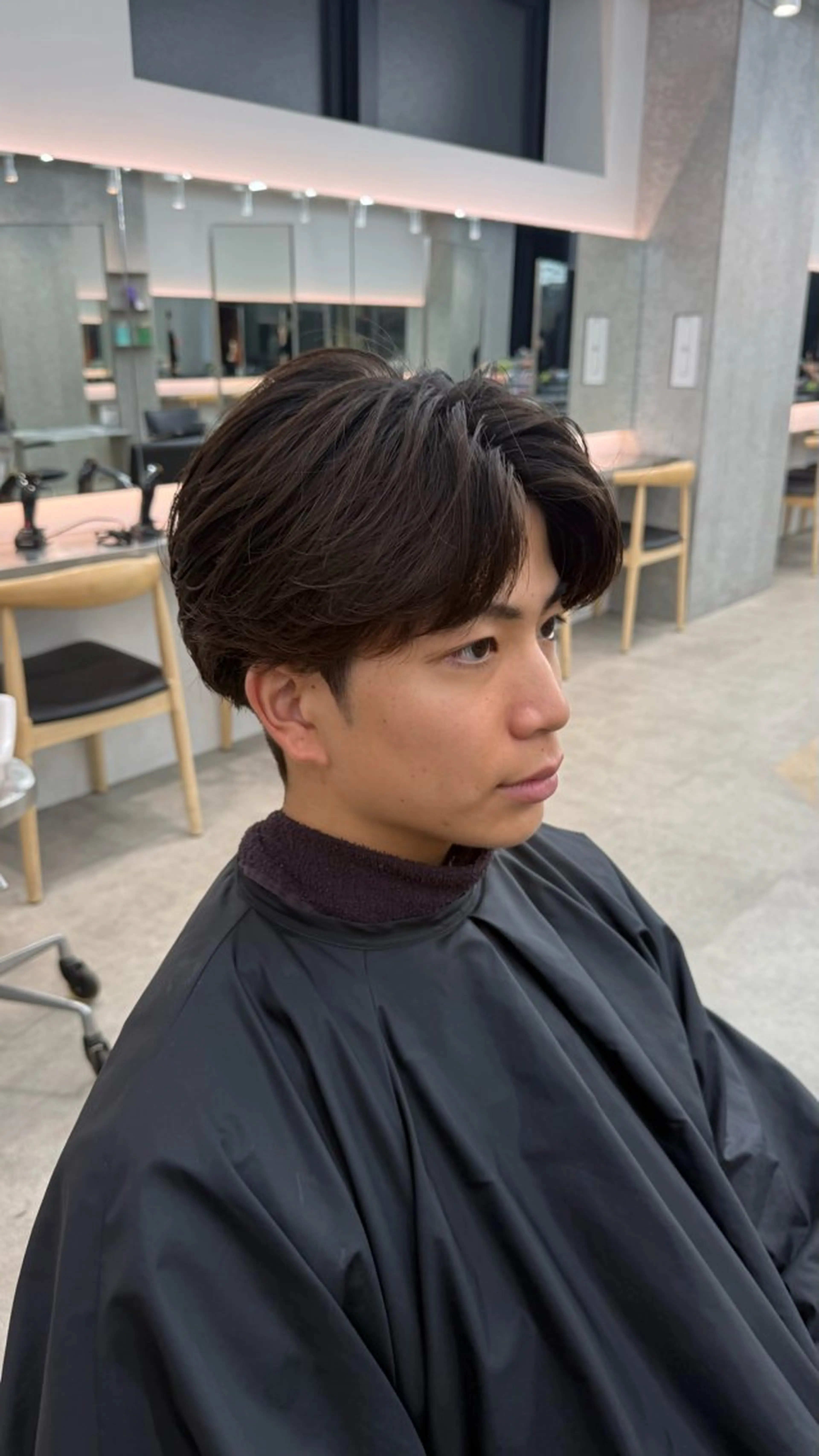 ショート カラー パーマ メンズ キッズ メンズパーマ ニュアンスパーマ 栄💗レイヤーカット ｜パーマ｜haruのヘアスタイル