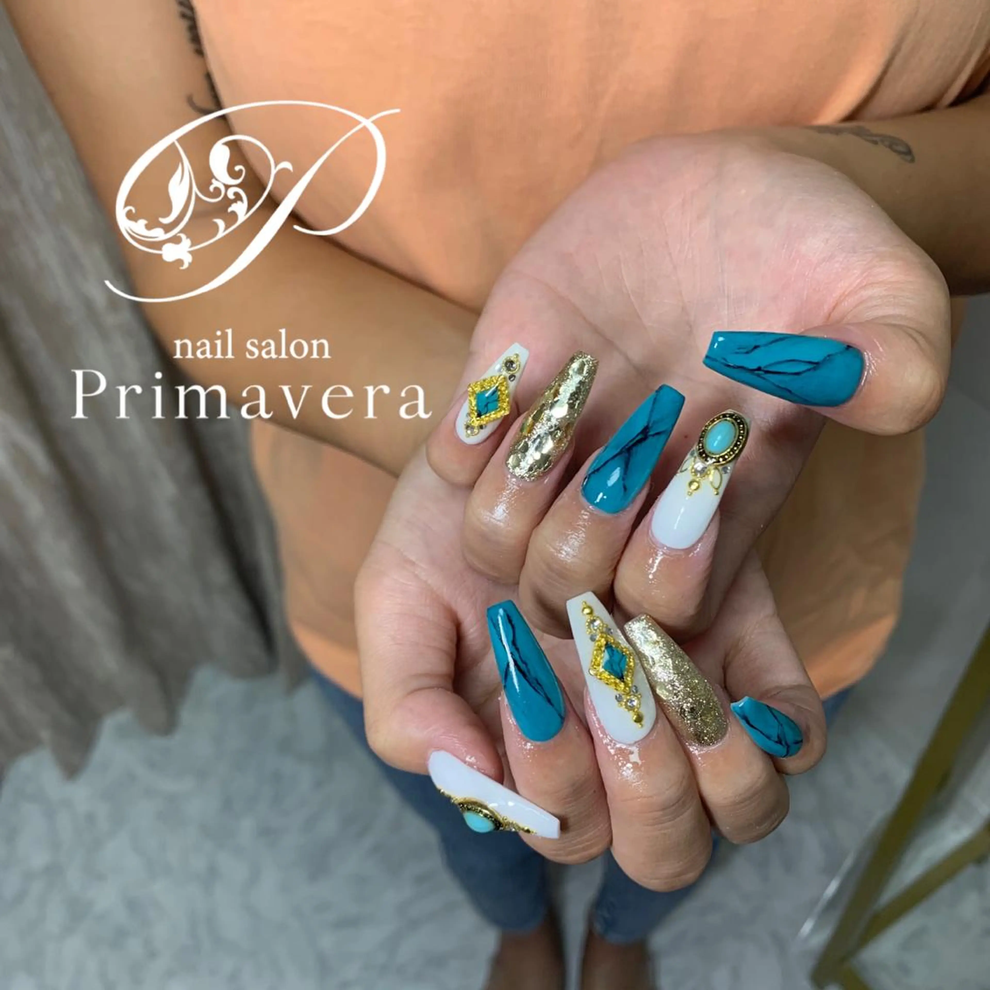 ネイル ハンドネイル Primavera 新横浜🤍美フォルムのネイルデザイン