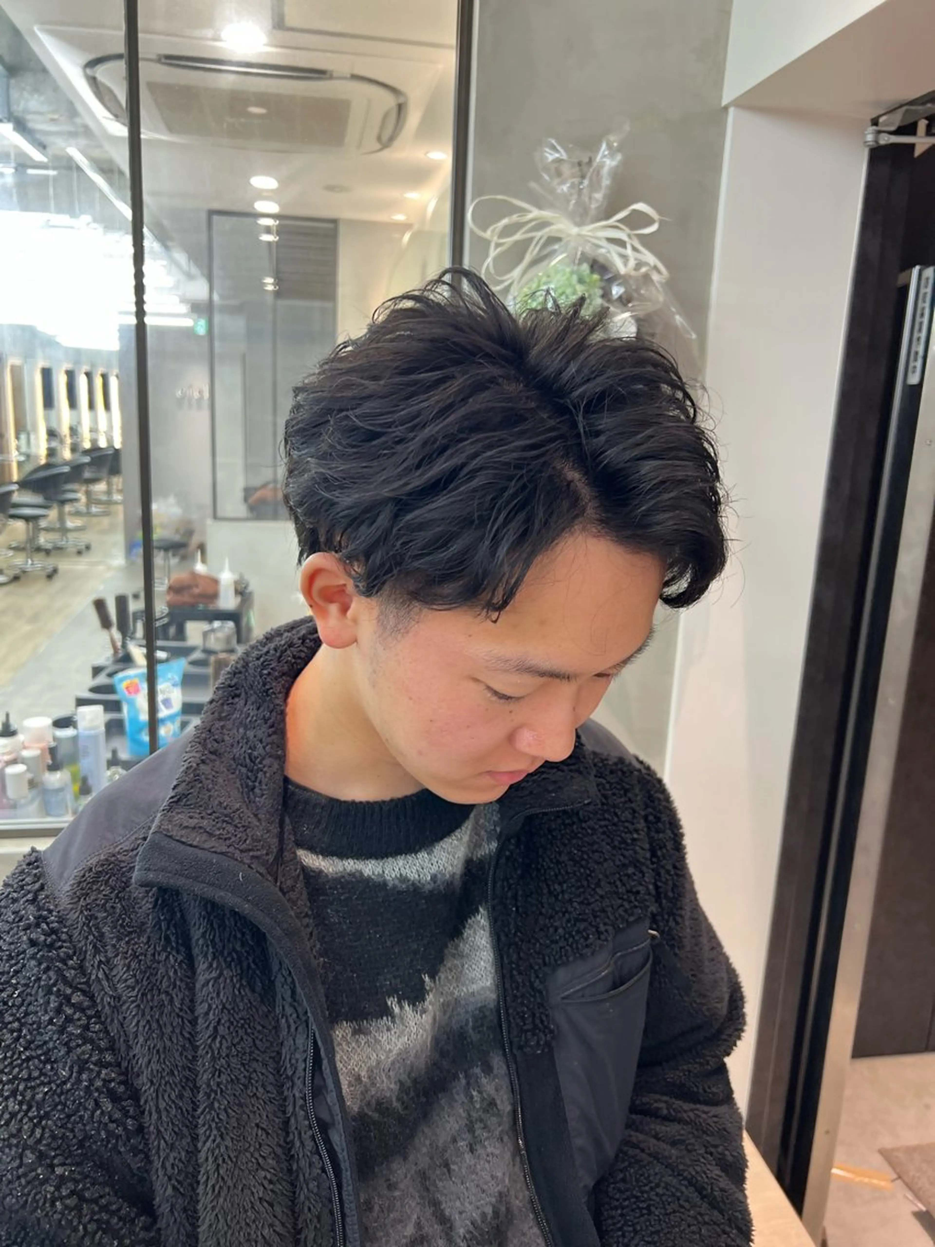 パーマ メンズ ビジネス カット ヘアカラー パーマ メンズ/韓国レイヤー /縮毛矯正/📍爽太のヘアスタイル