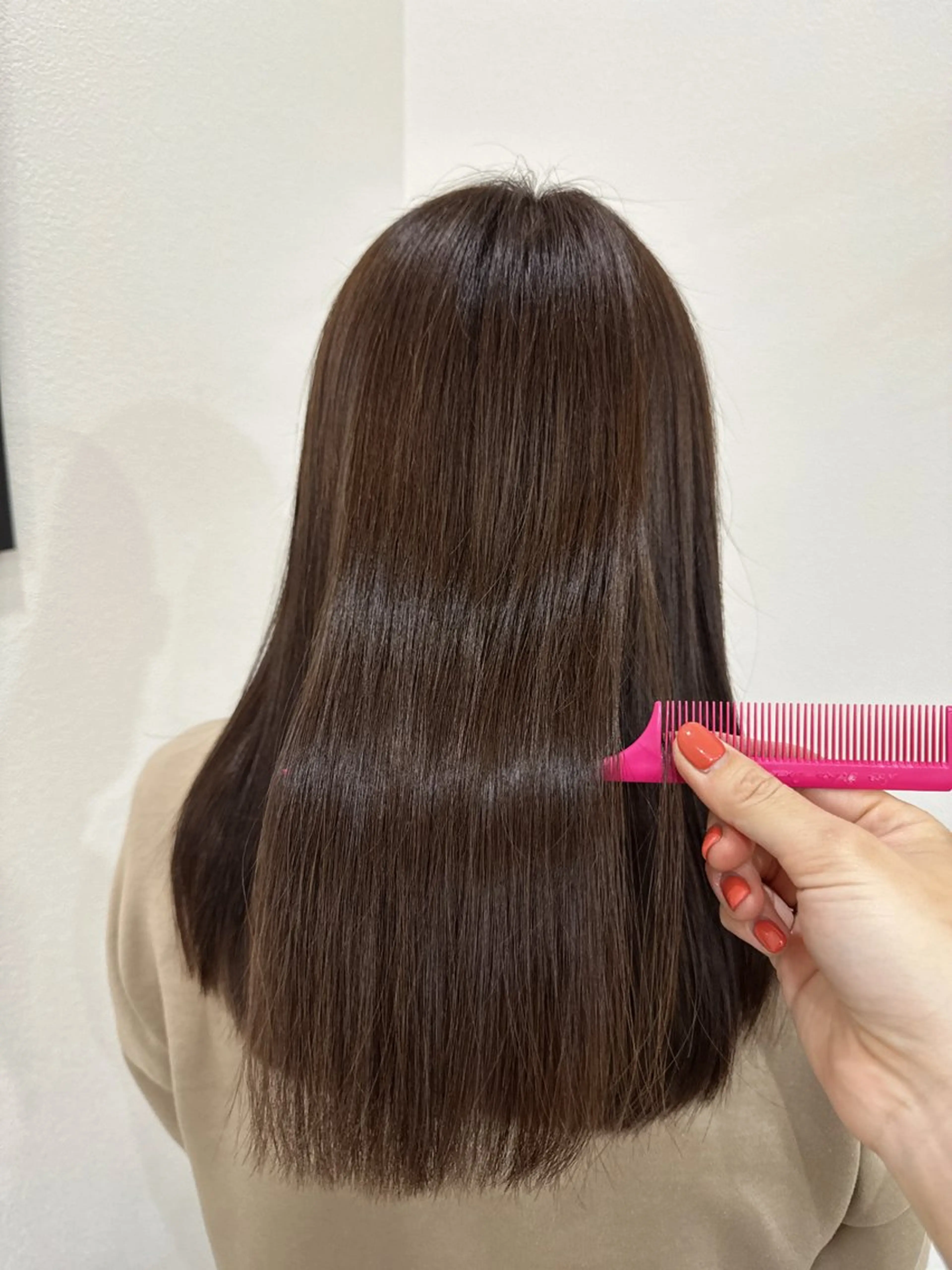 ミディアム カラー ベージュカラー ブリーチ 透明感カラー ブリーチなしカラー オリーブベージュ GOODDAY 🫧Manami🫧のヘアスタイル