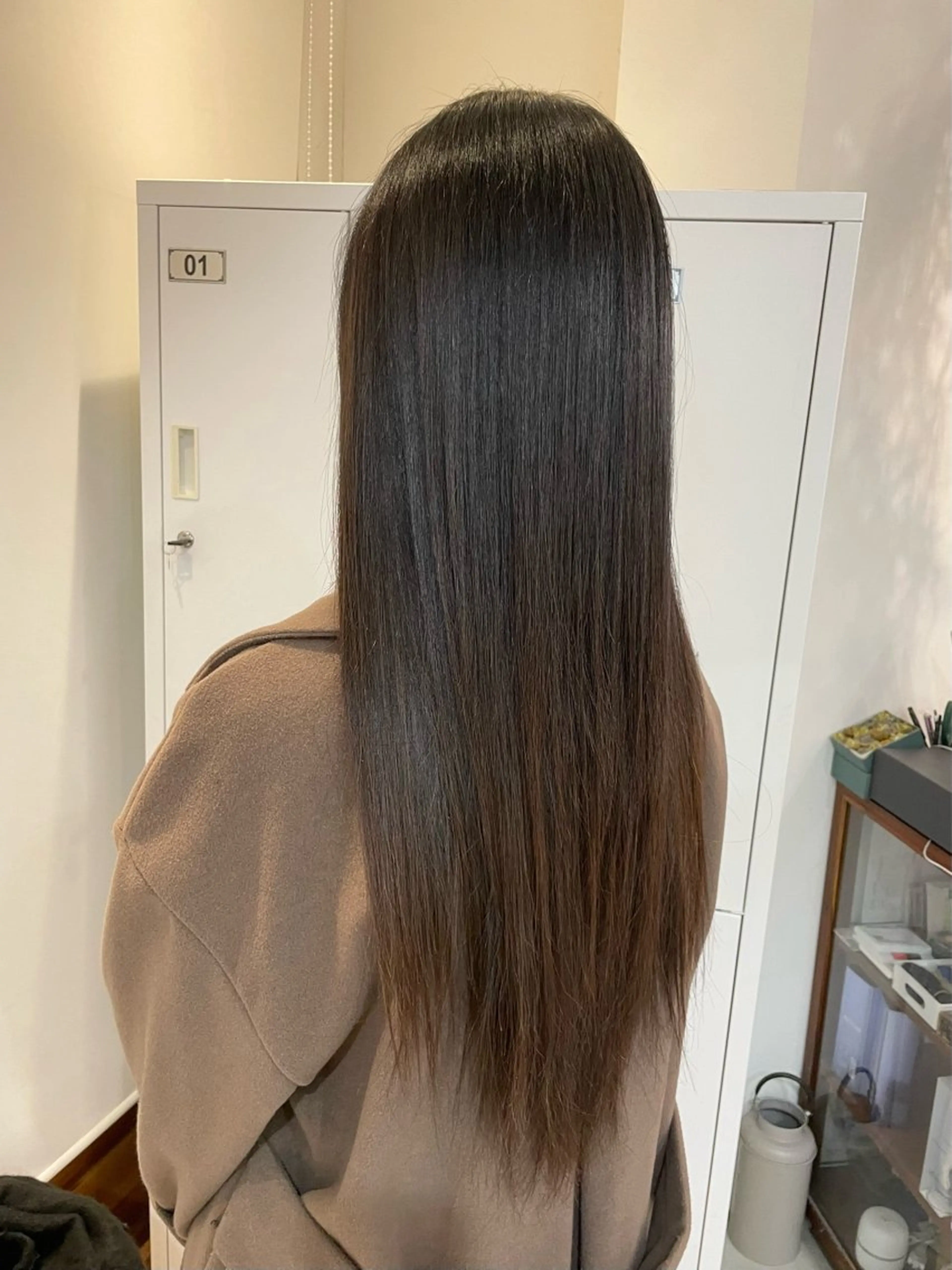 ロング 縮毛矯正 縮毛矯正 みやした もあのヘアスタイル