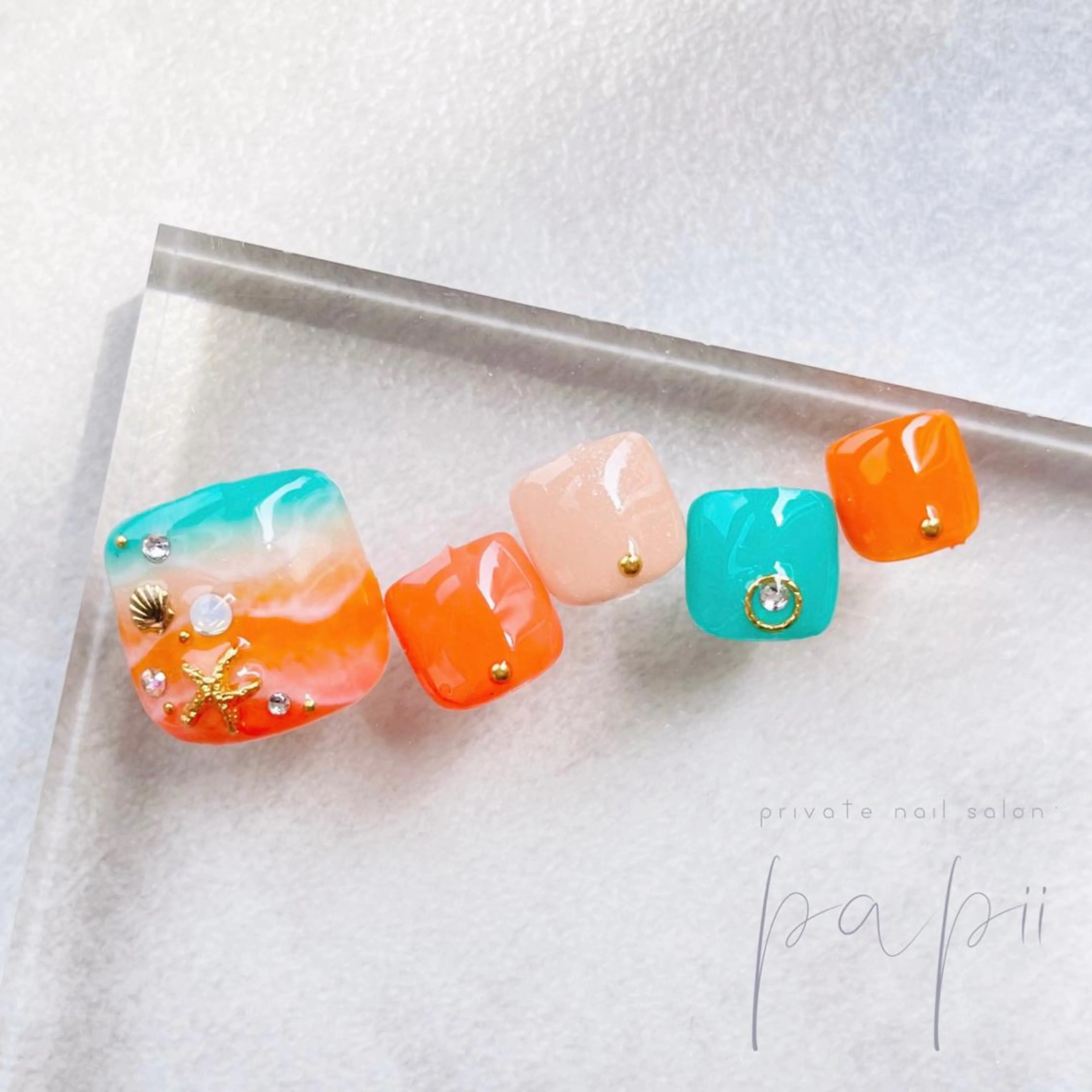 ネイル アートネイル フットネイル private nail salon papii所属・papii☆ kurodaのネイルデザイン