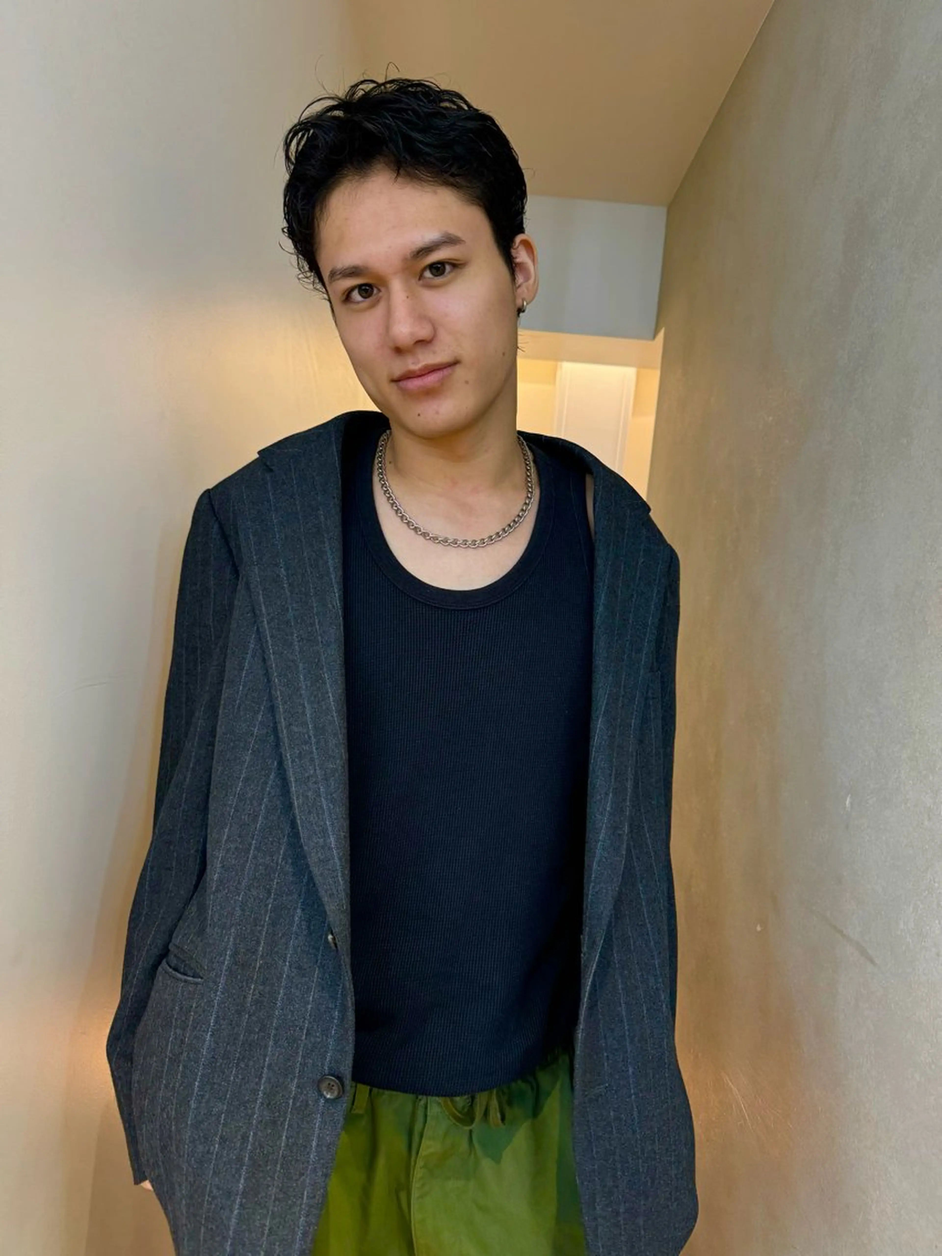 ショート パーマ メンズ カット パーマ 🇰🇷カルマパーマ kaito🇰🇷のヘアスタイル