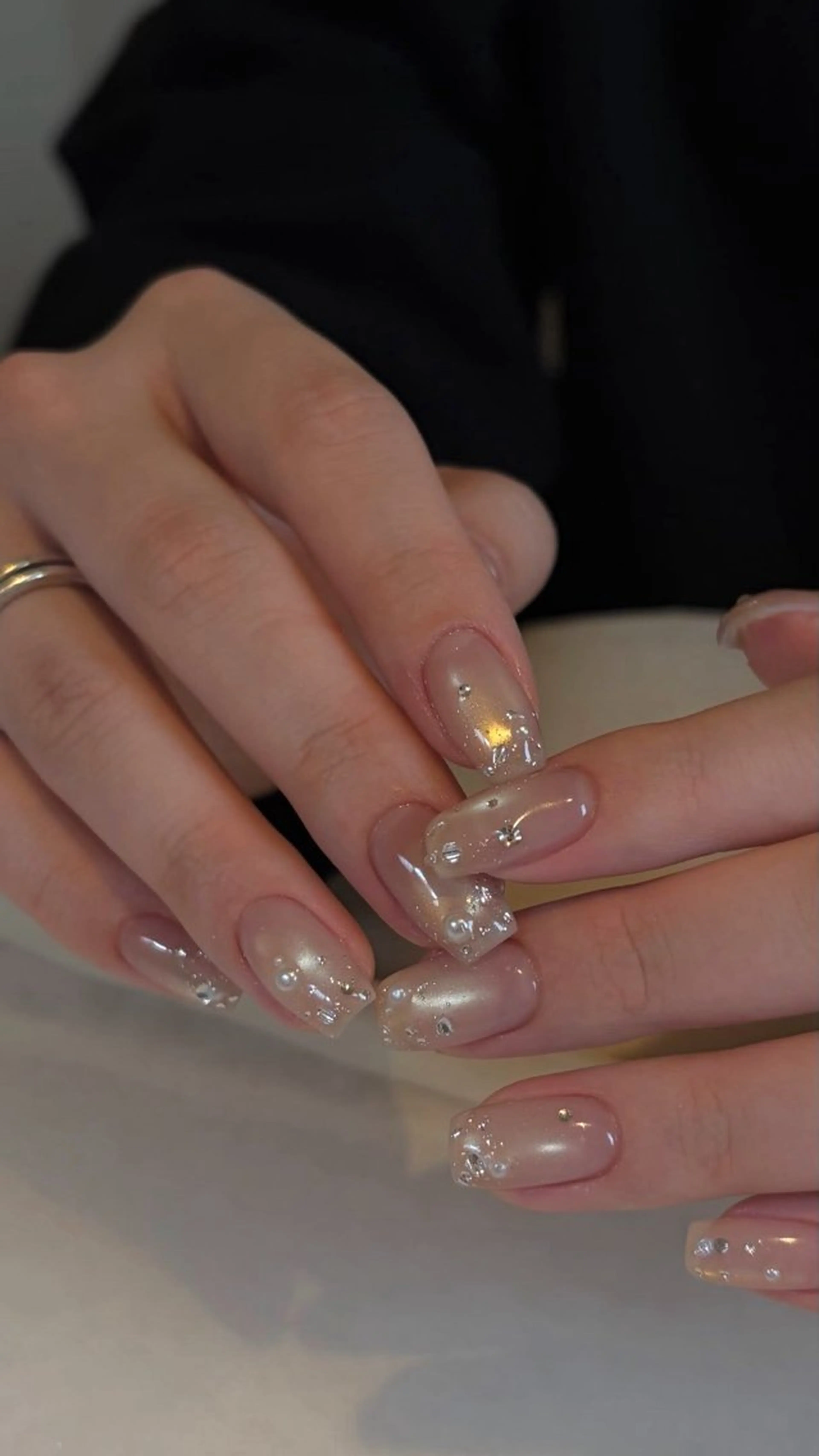 ネイル アートネイル フレンチネイル ジェルネイル 持ち込み ニュアンスネイル ANA.CHUO 本川越店舗のネイルデザイン