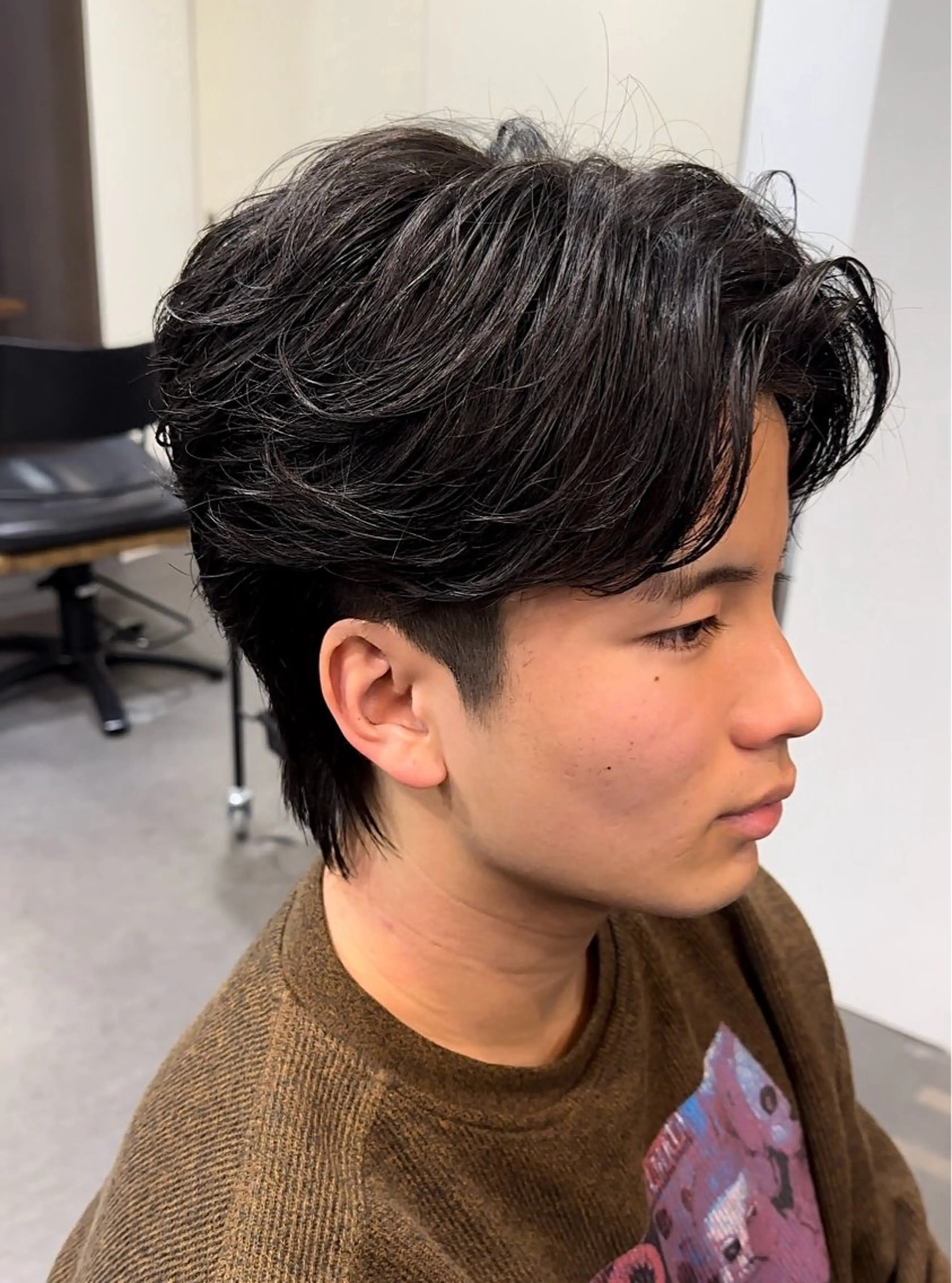 パーマ メンズ センターパート フェザーパーマ メンズパーマ カット パーマ 年間2000名担当◎ パーマ職人/仲原佑樹のヘアスタイル