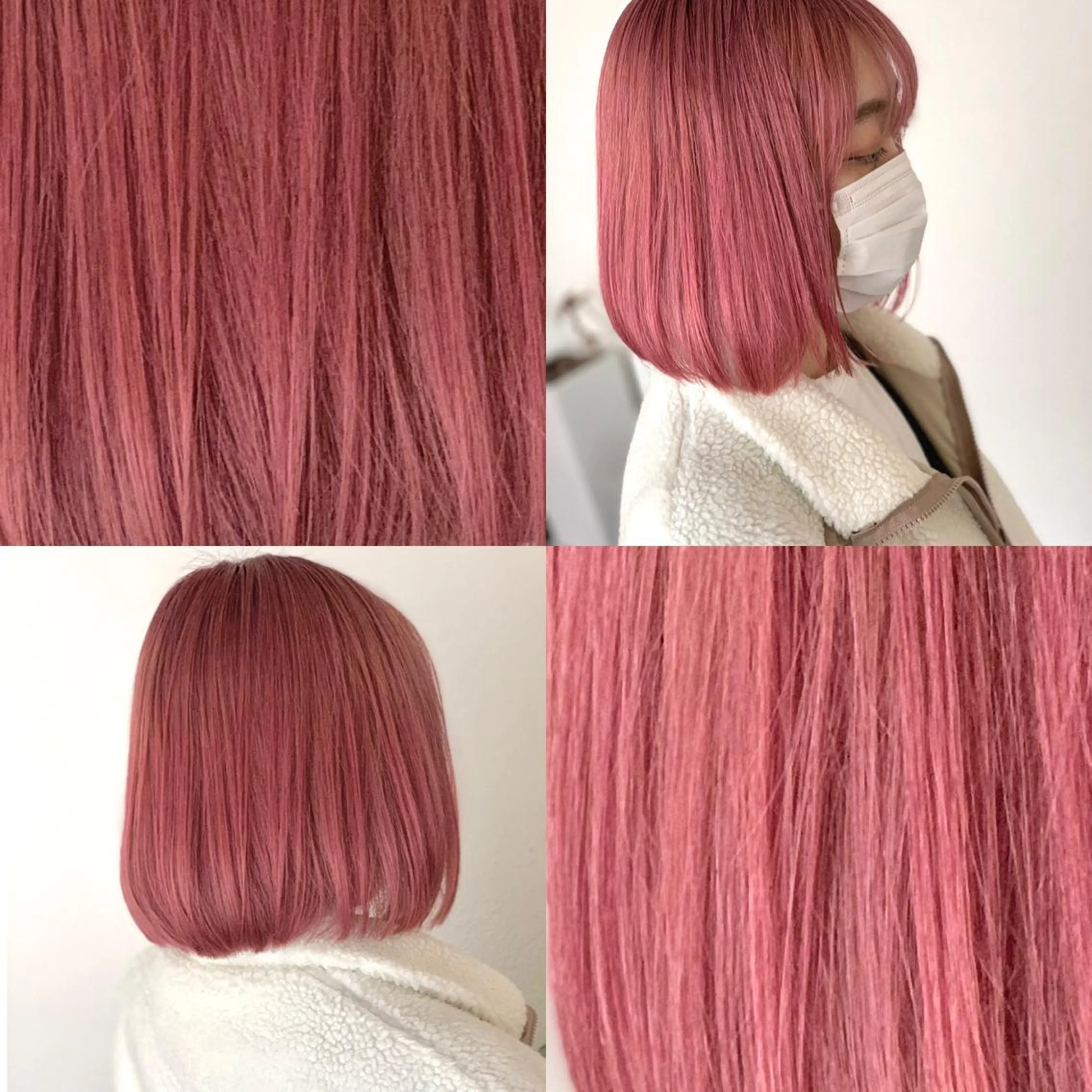 ミディアム ヘアカラー トリートメント ブリーチ毛に縮毛矯正 ✨カラー✨山田 正幸のヘアスタイル